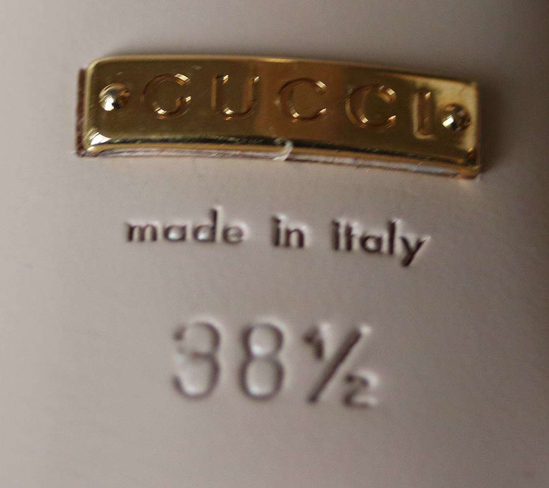 GUCCI CRYSTAL HAND APPLIQUE EMBELLISHED SANDALS EU 38.5 UK 5.5 US 8.5 - Image 7