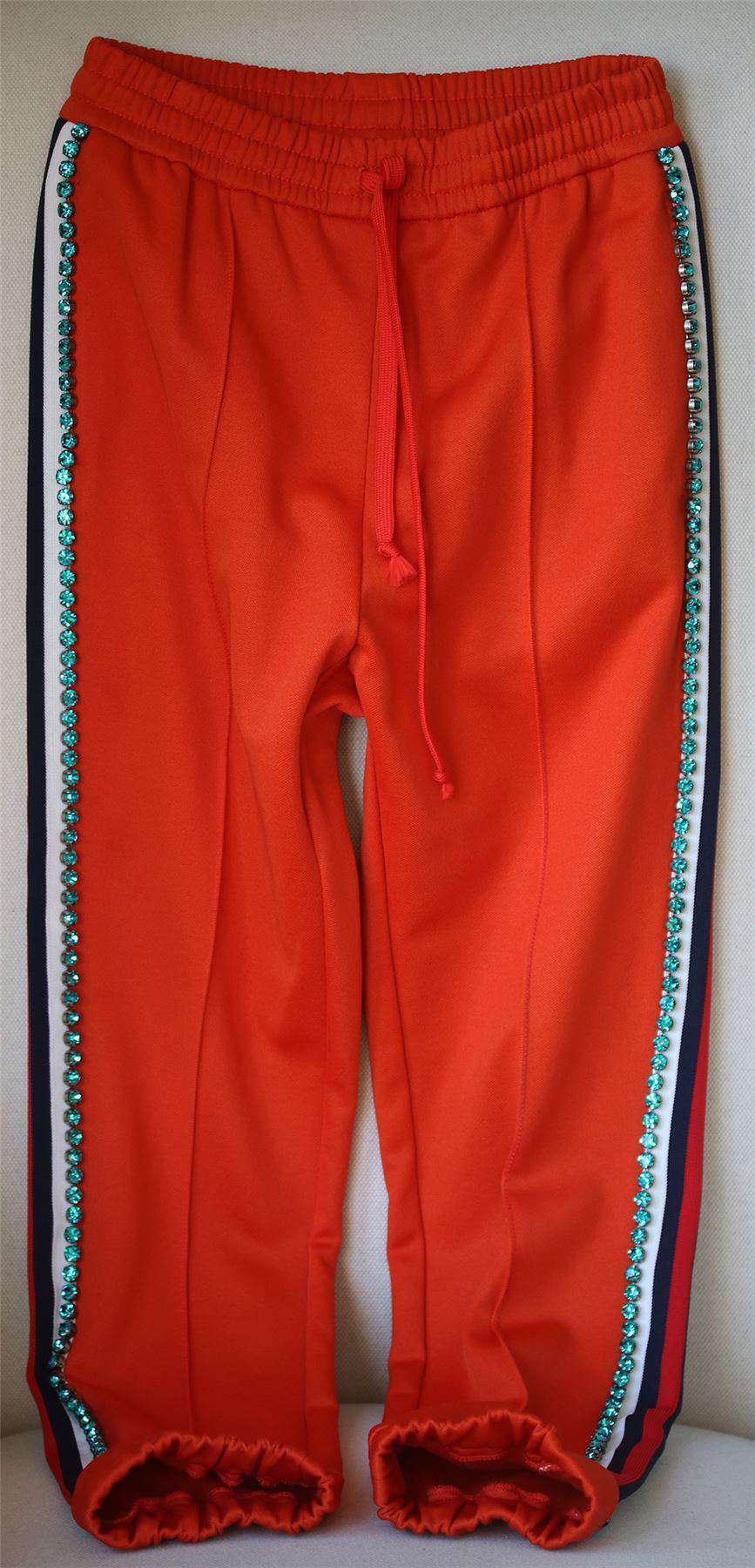 GUCCI CRYSTAL TECHNO-JERSEY TRACK TROUSERS XSMALL - Image 3