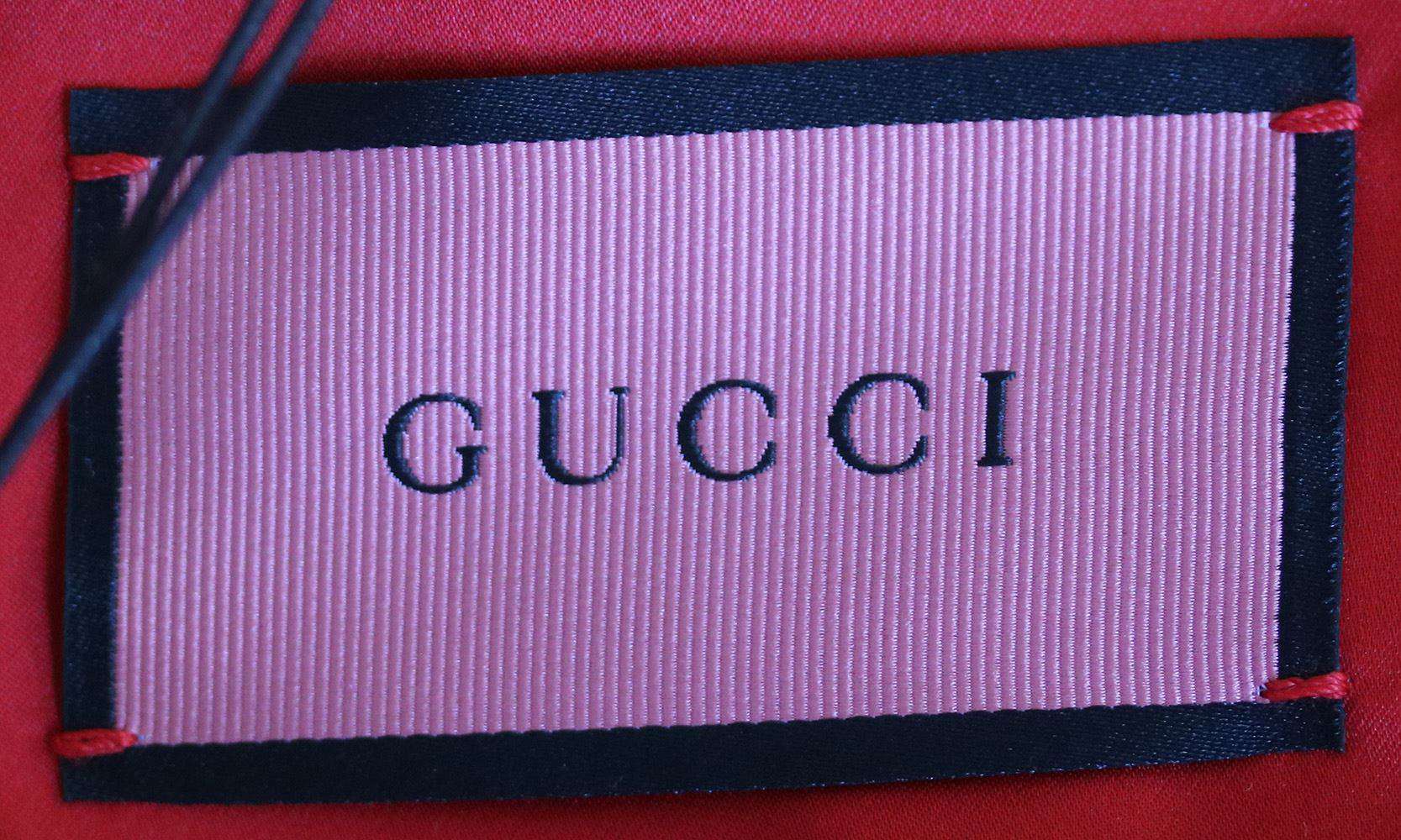 GUCCI DIY APPLIQUÉD SILK SATIN BOMBER JACKET IT 38 UK 6 - Image 4