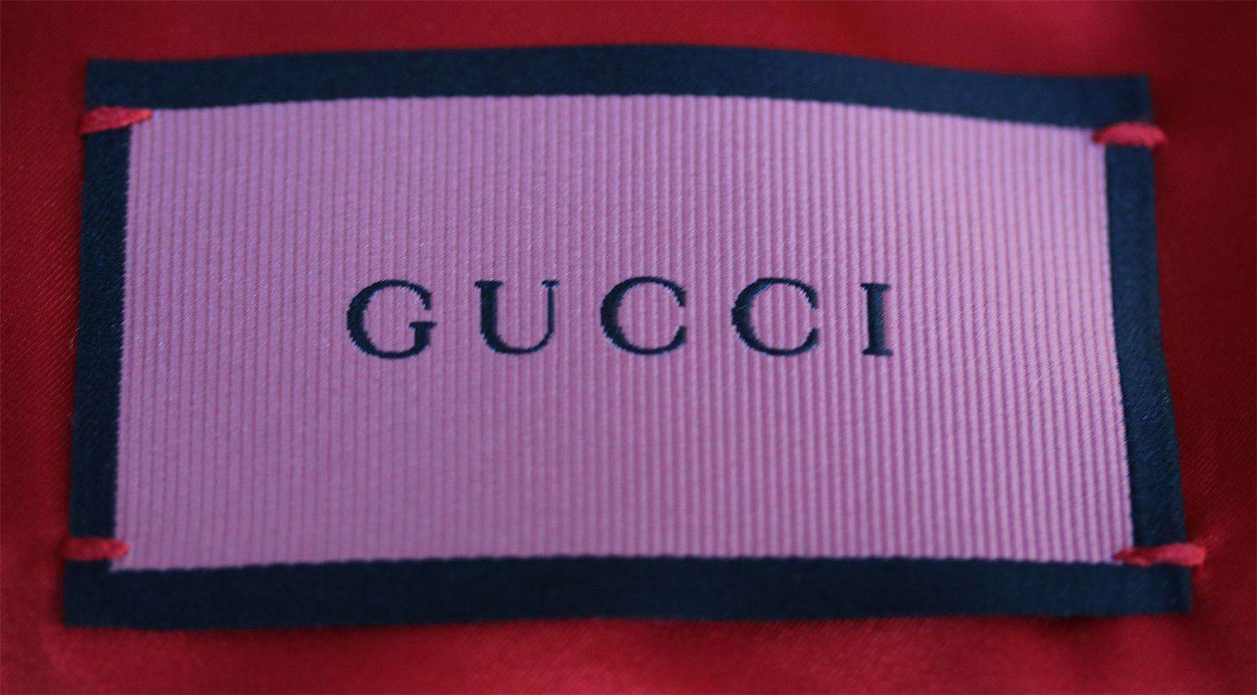 GUCCI DIY APPLIQUÉD SILK SATIN BOMBER JACKET IT 38 UK 6 - Image 4