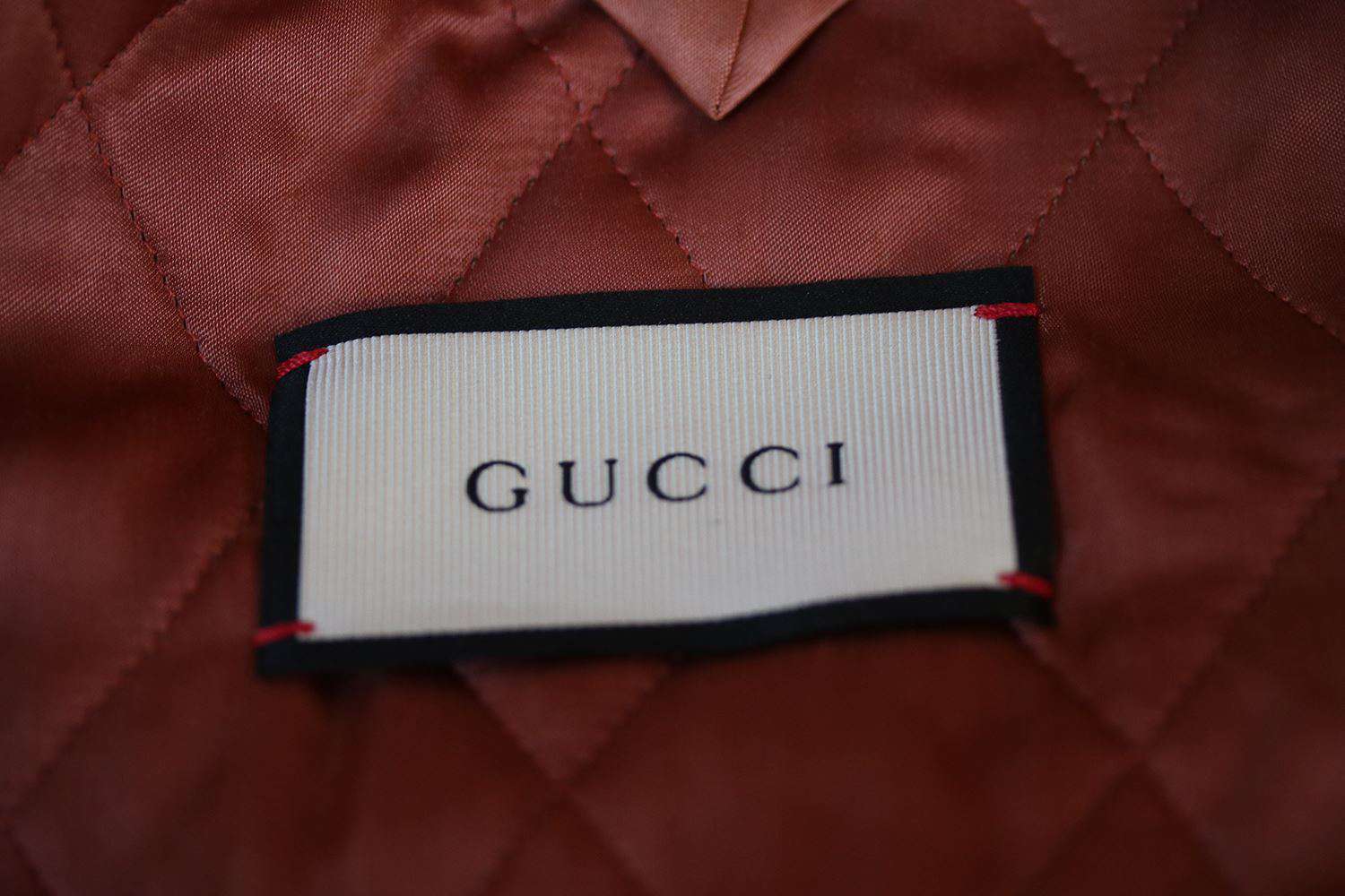 GUCCI DRAGON-EMBROIDERED CORDUROY BOMBER JACKET IT 44 UK 34 XSMALL - Image 7
