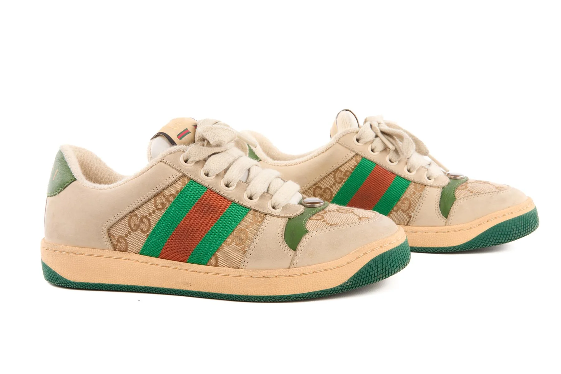GUCCI ECRU KIDS BOYS SNEAKERS EU 34.5 UK 2.5 US 3.5 - Image 2