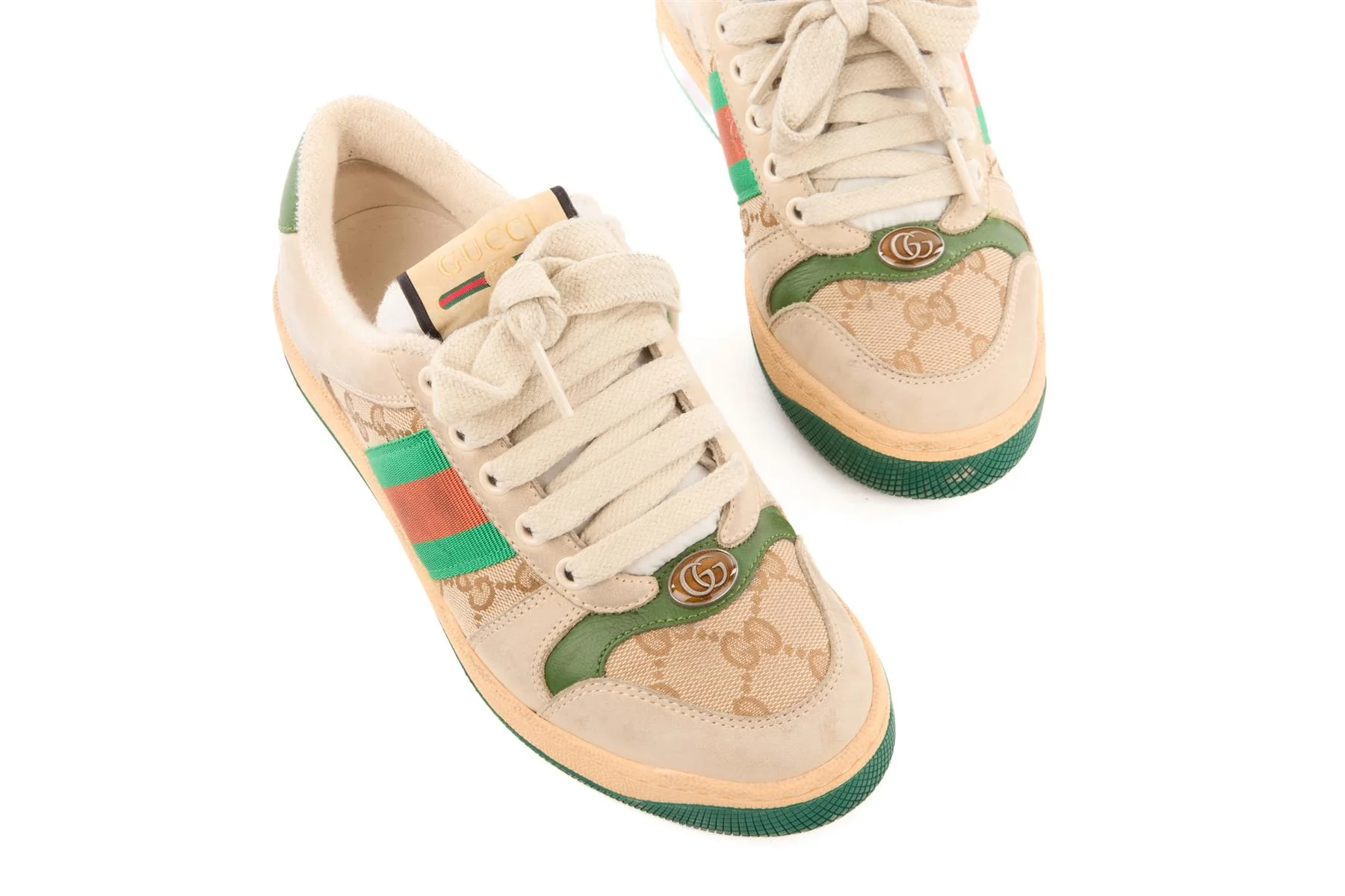 GUCCI ECRU KIDS BOYS SNEAKERS EU 34.5 UK 2.5 US 3.5 - Image 4
