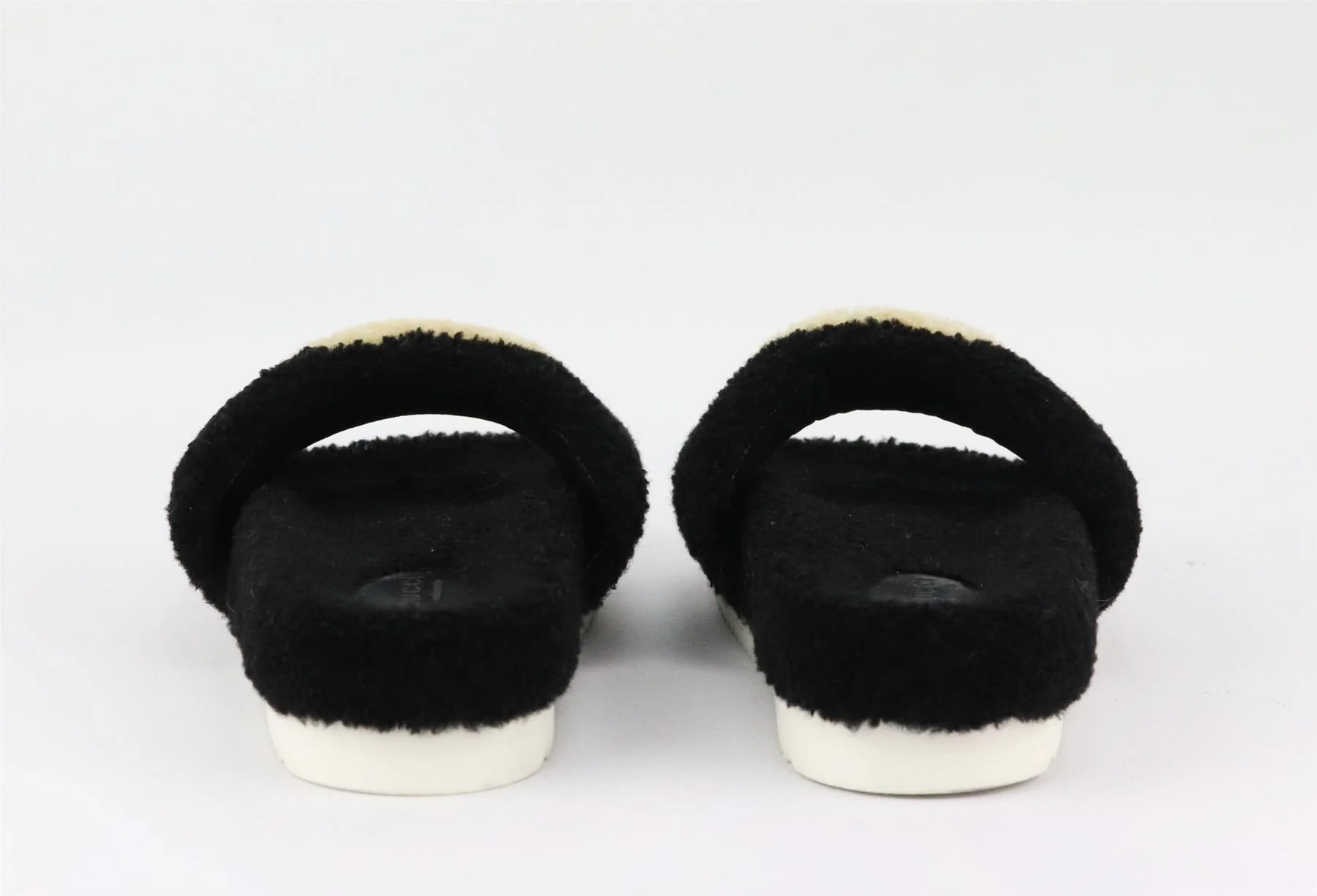 GUCCI EILEEN LOGO PRINT SHEARLING SLIDES EU 38 UK 5 US 8 - Image 4