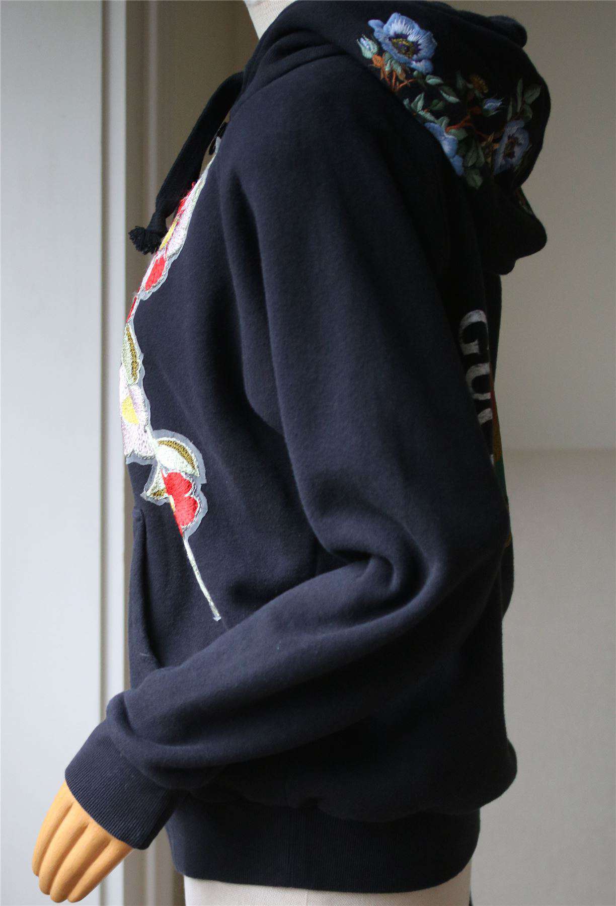 GUCCI EMBROIDERED HOODED SWEATER SMALL - Image 6