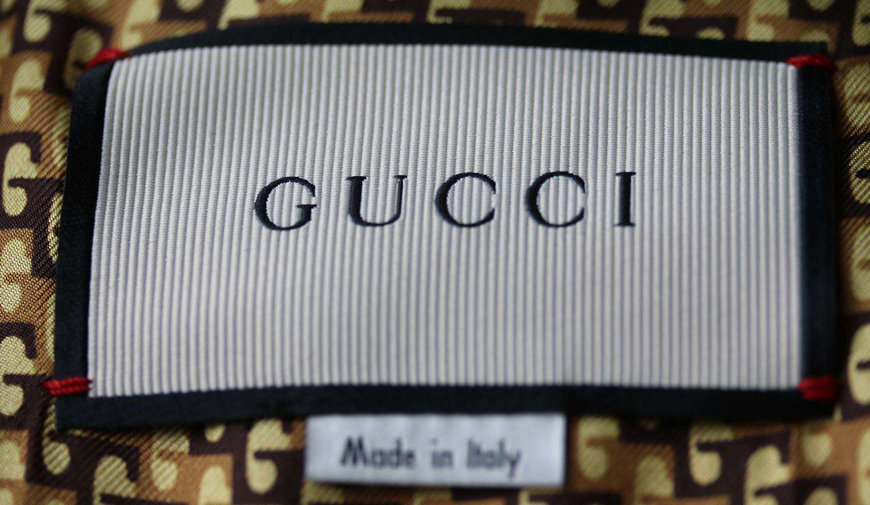 GUCCI EMBROIDERED SUEDE BOMBER JACKET IT 44 UK 12 - Image 6