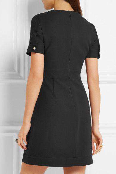 GUCCI FAUX PEARL-EMBELLISHED WOOL AND SILK-BLEND MINI DRESS IT 38 UK 6 - Image 8