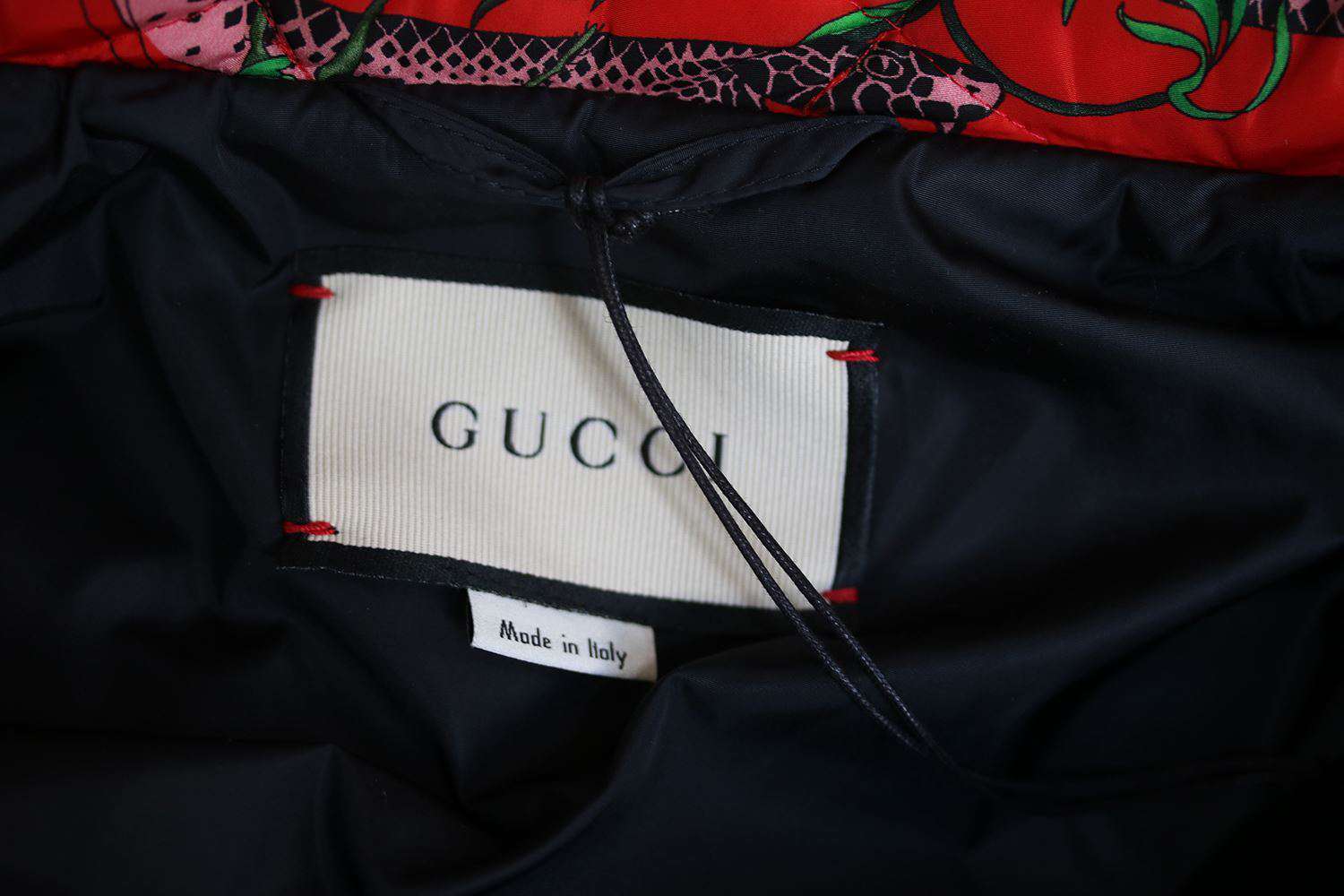 GUCCI FLORA SNAKE PRINTED QUILTED PARACHUTE JACKET IT 38 UK 6 - Image 5