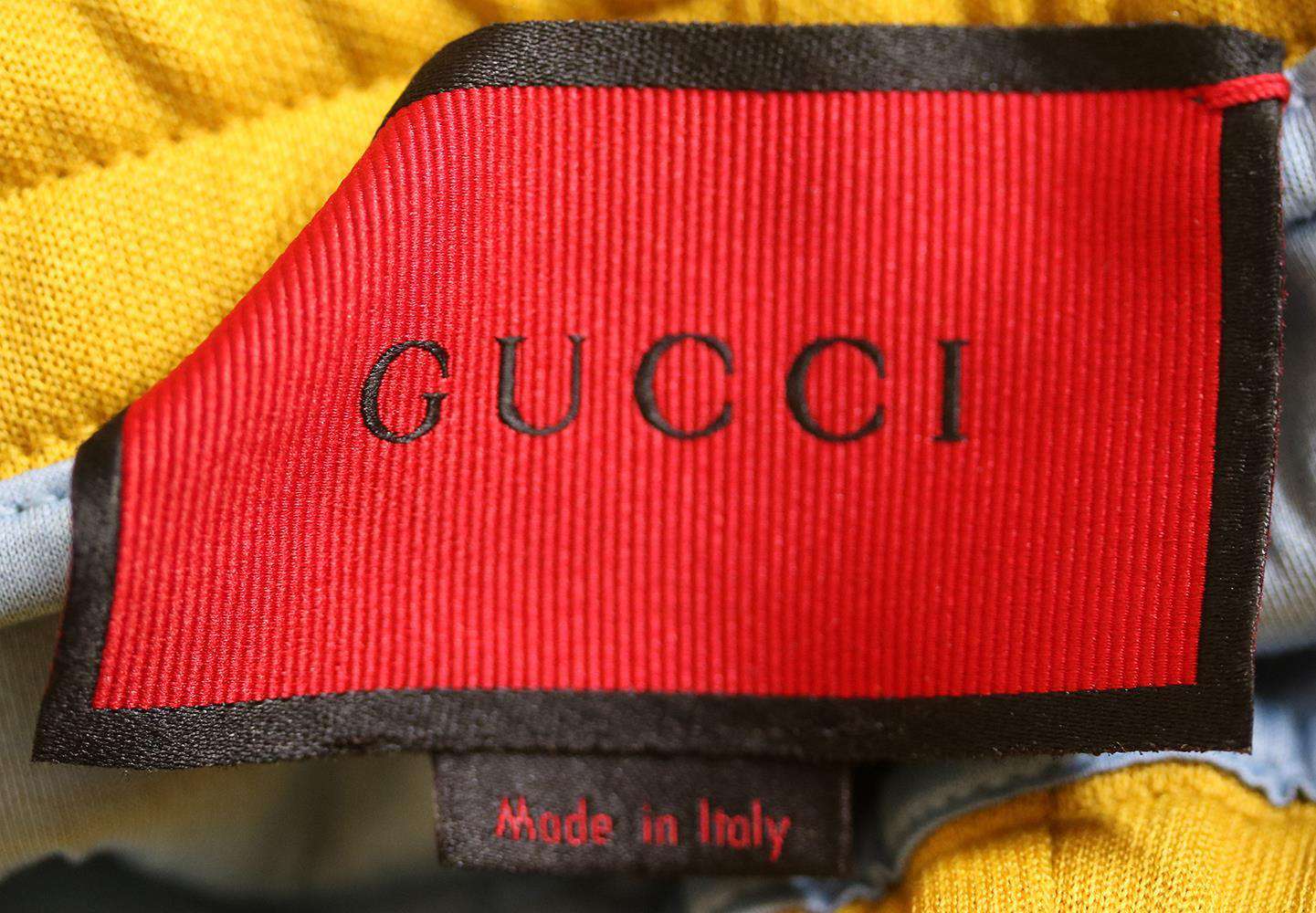 GUCCI FLORAL EMBROIDERED TRACK PANTS MEDIUM - Image 3