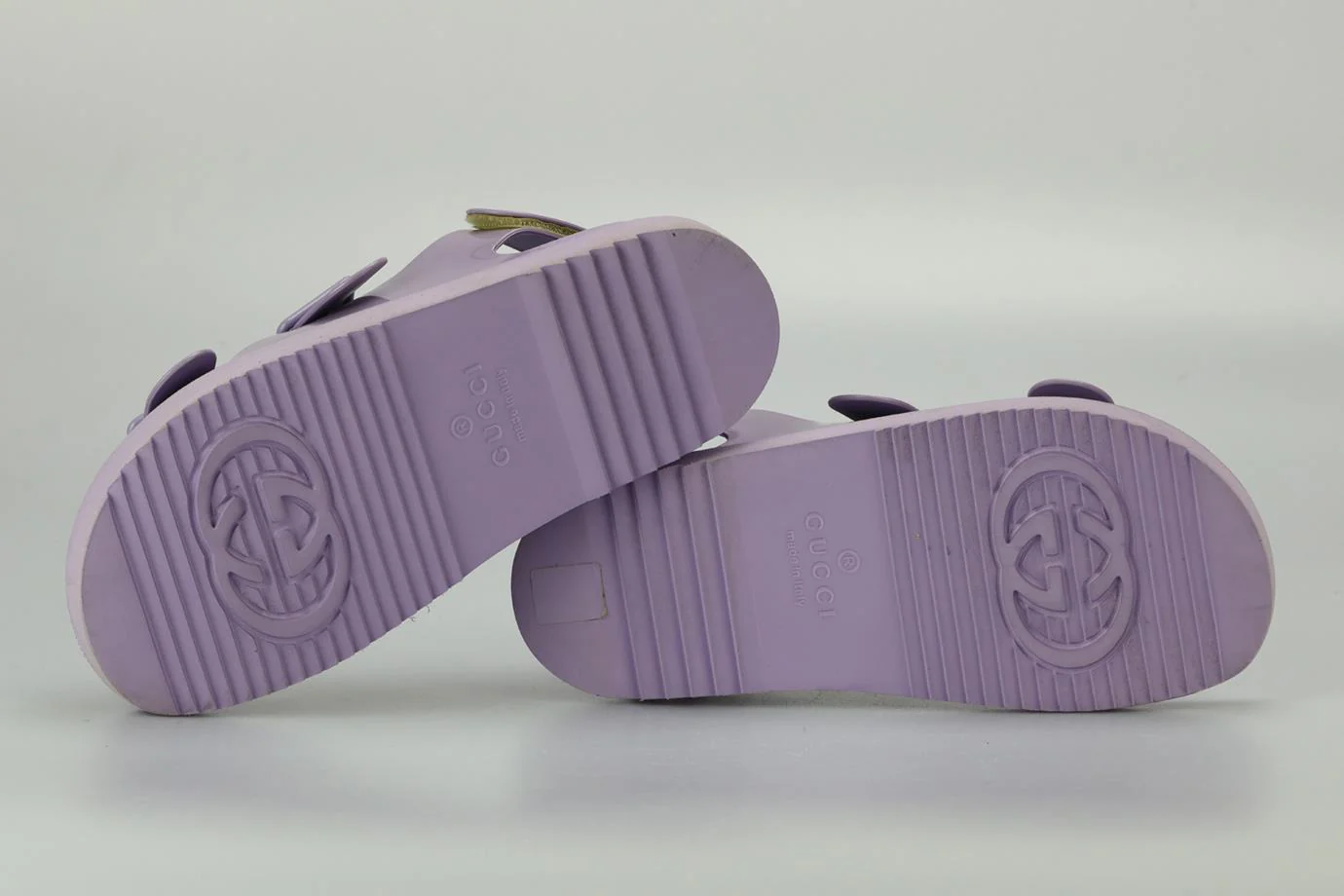 GUCCI GG RUBBER SANDALS EU 38 UK 5 US 8 - Image 5