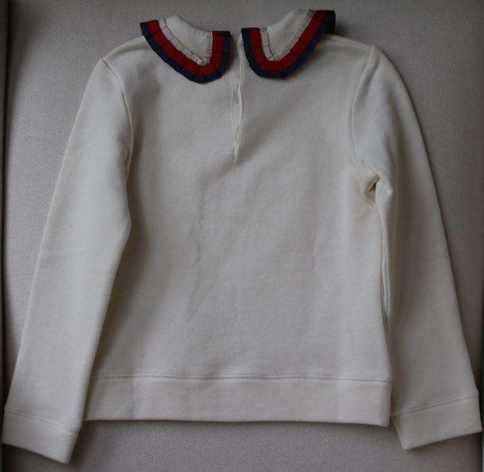 GUCCI GIRLS IVORY WEB SWEATER 5 YEARS - Image 2