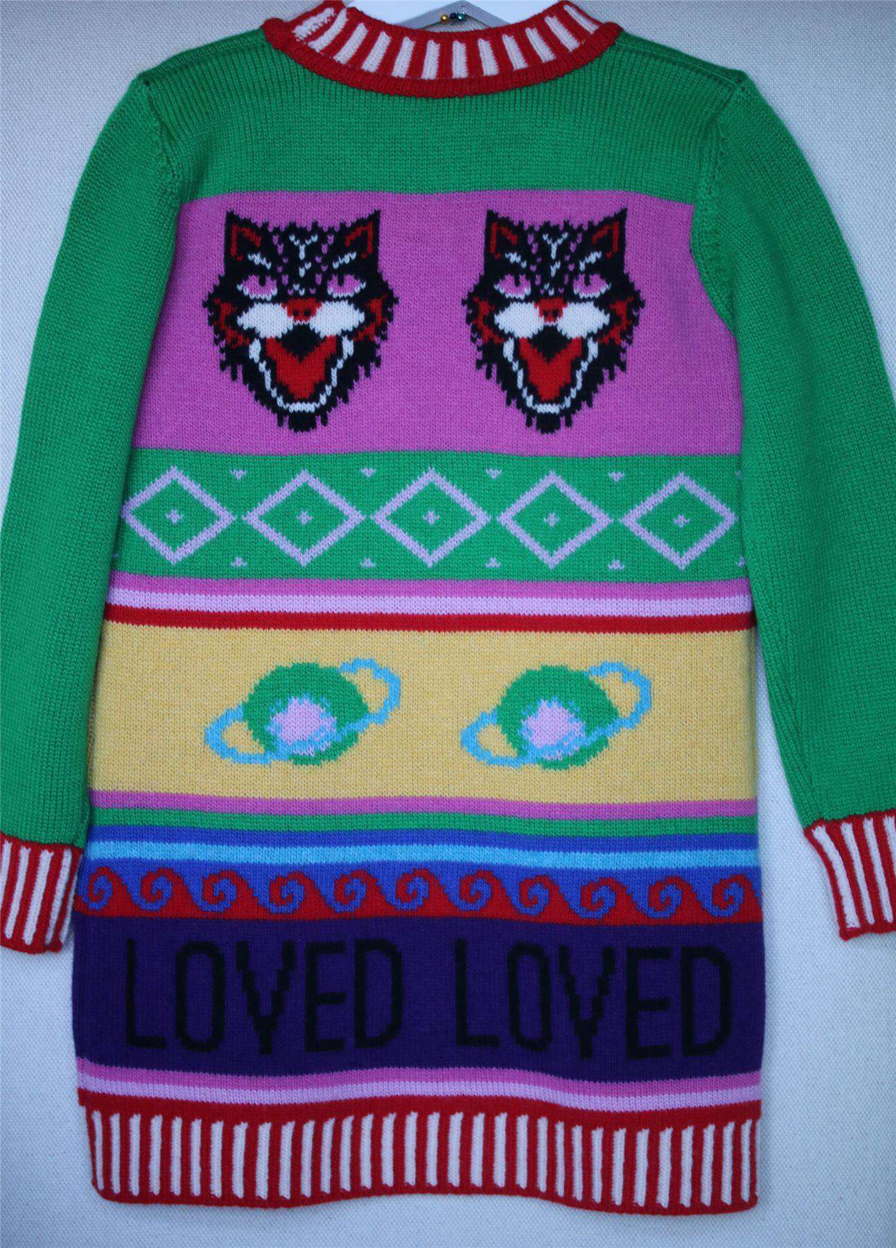 GUCCI GIRLS PATTERNED SWEATER DRESS 5 YEARS - Image 3