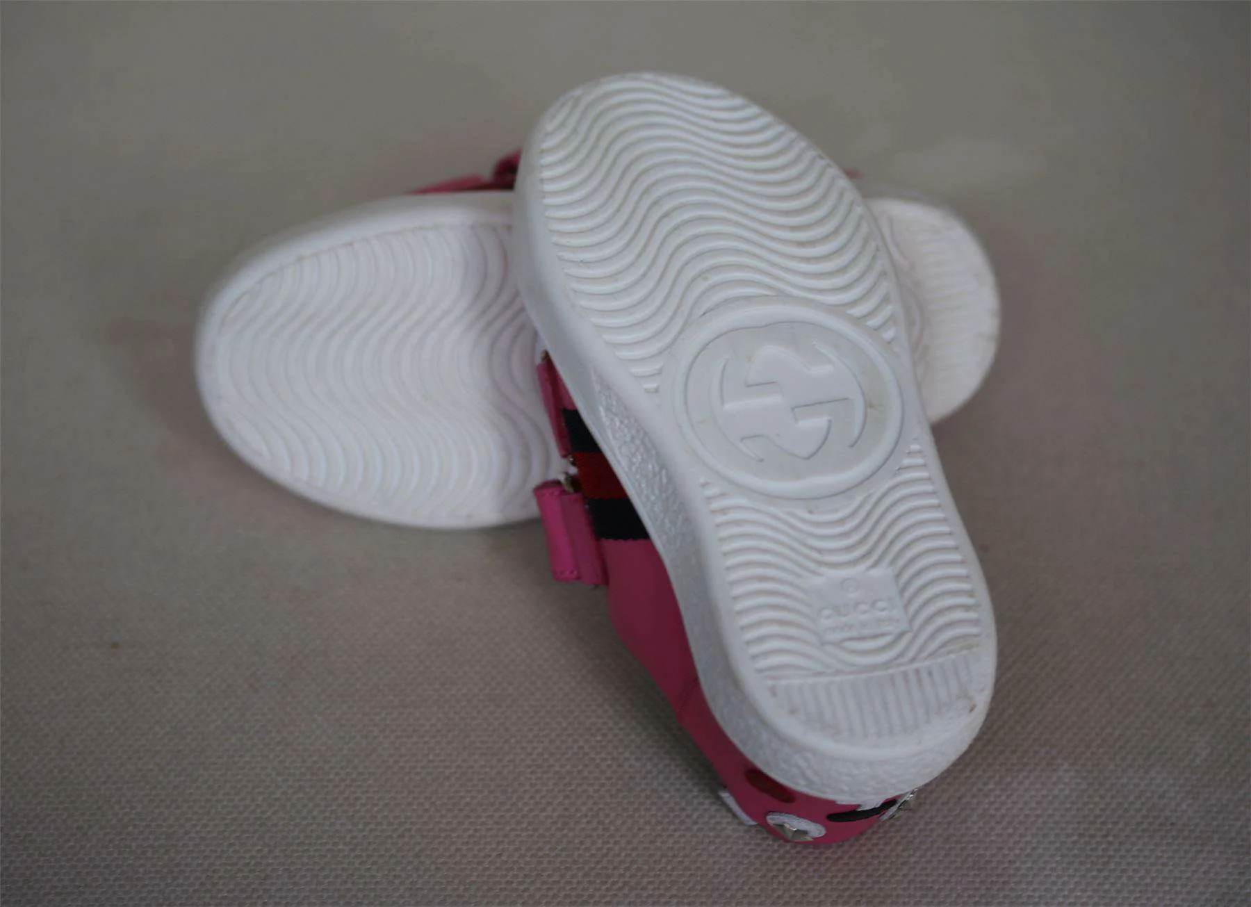 GUCCI GIRLS PINK BUNNY TRAINERS EU 24 UK 7 - Image 5