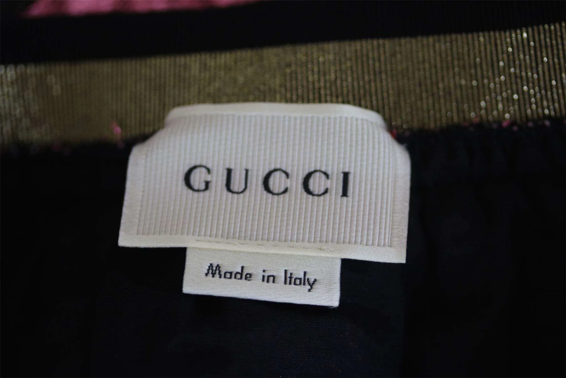 GUCCI GIRLS PINK SILK LUREX SKIRT 5 YEARS - Image 4