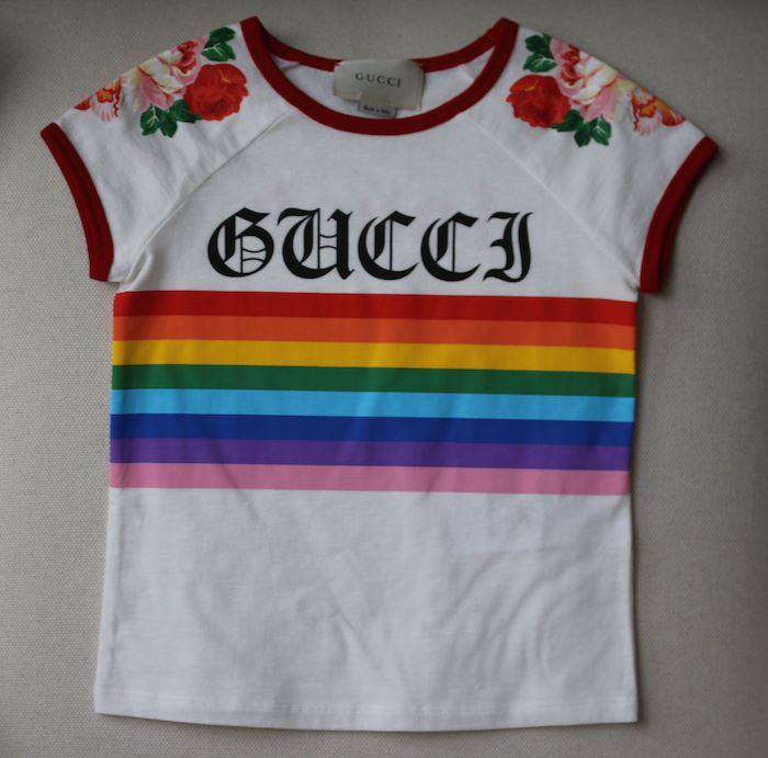 GUCCI GIRLS WHITE GUCCI LOVE T-SHIRT 4 YEARS - Image 2