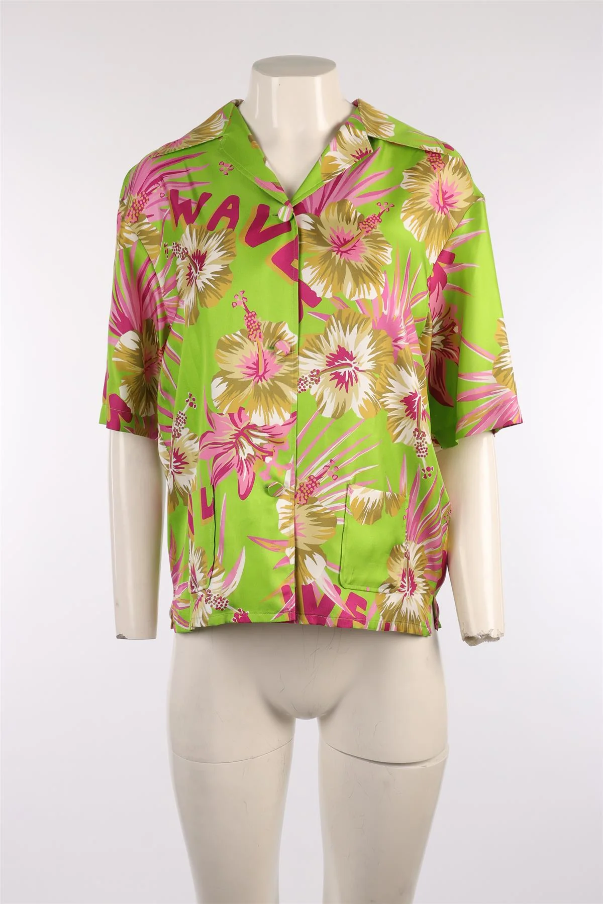 GUCCI GREEN SILK SHIRT IT 42 UK 10 - Image 2