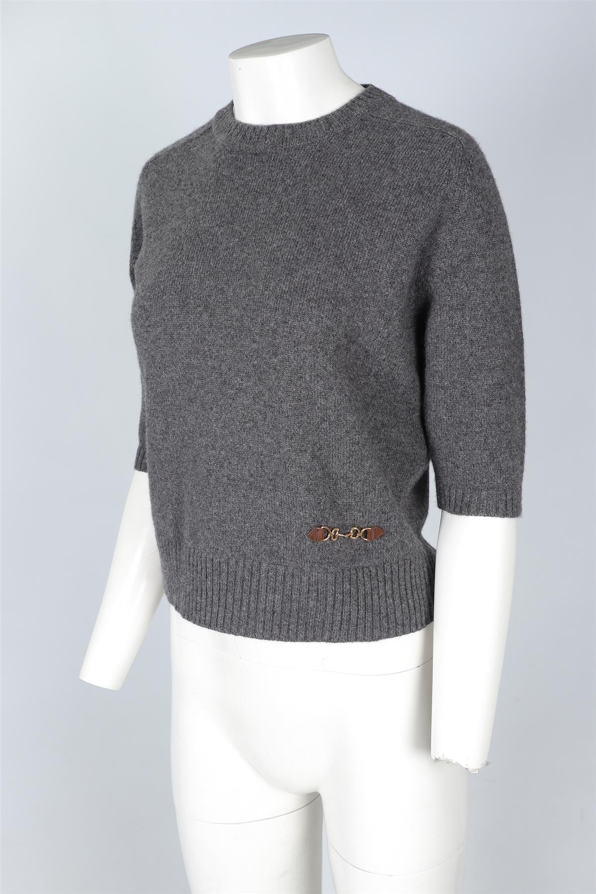 GUCCI GREY CASHMERE SWEATER MEDIUM - Image 3