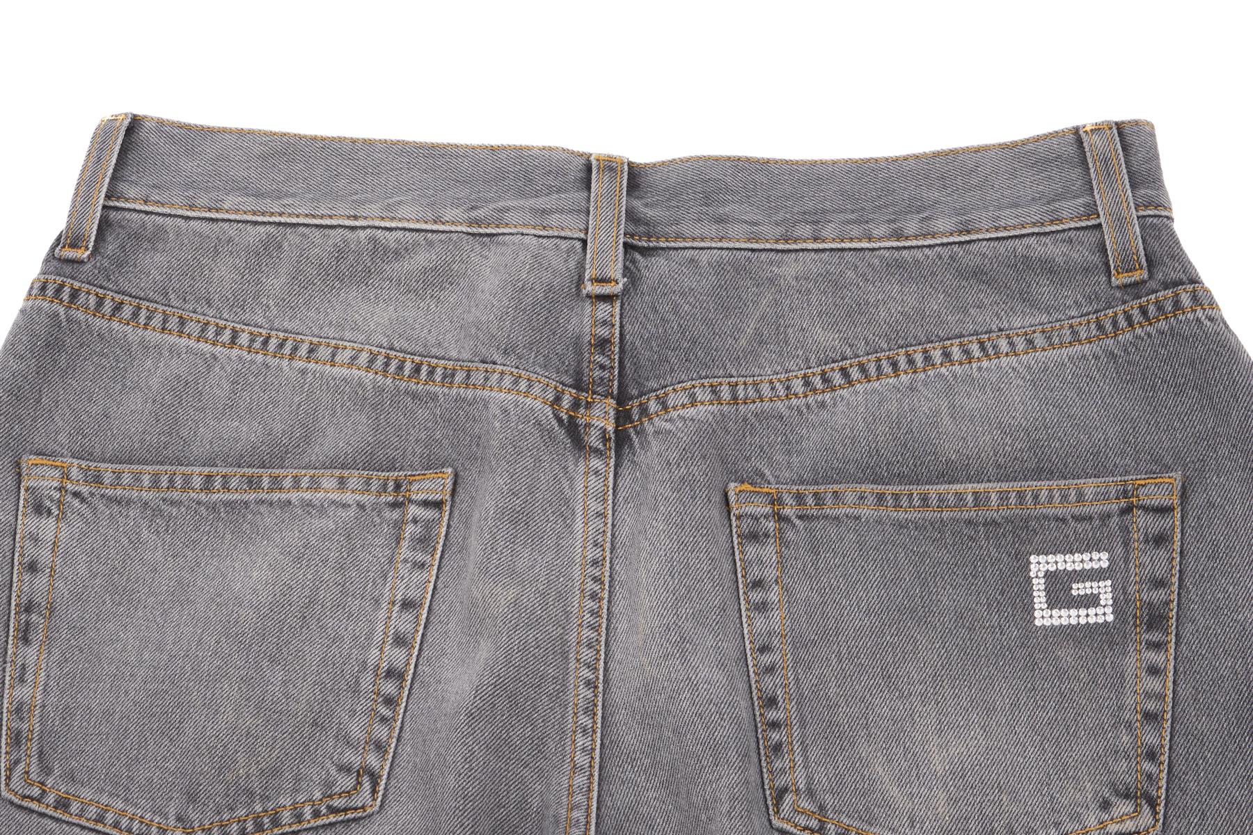 GUCCI GREY HIGH RISE STRAIGHT LEG JEANS W28 - Image 5