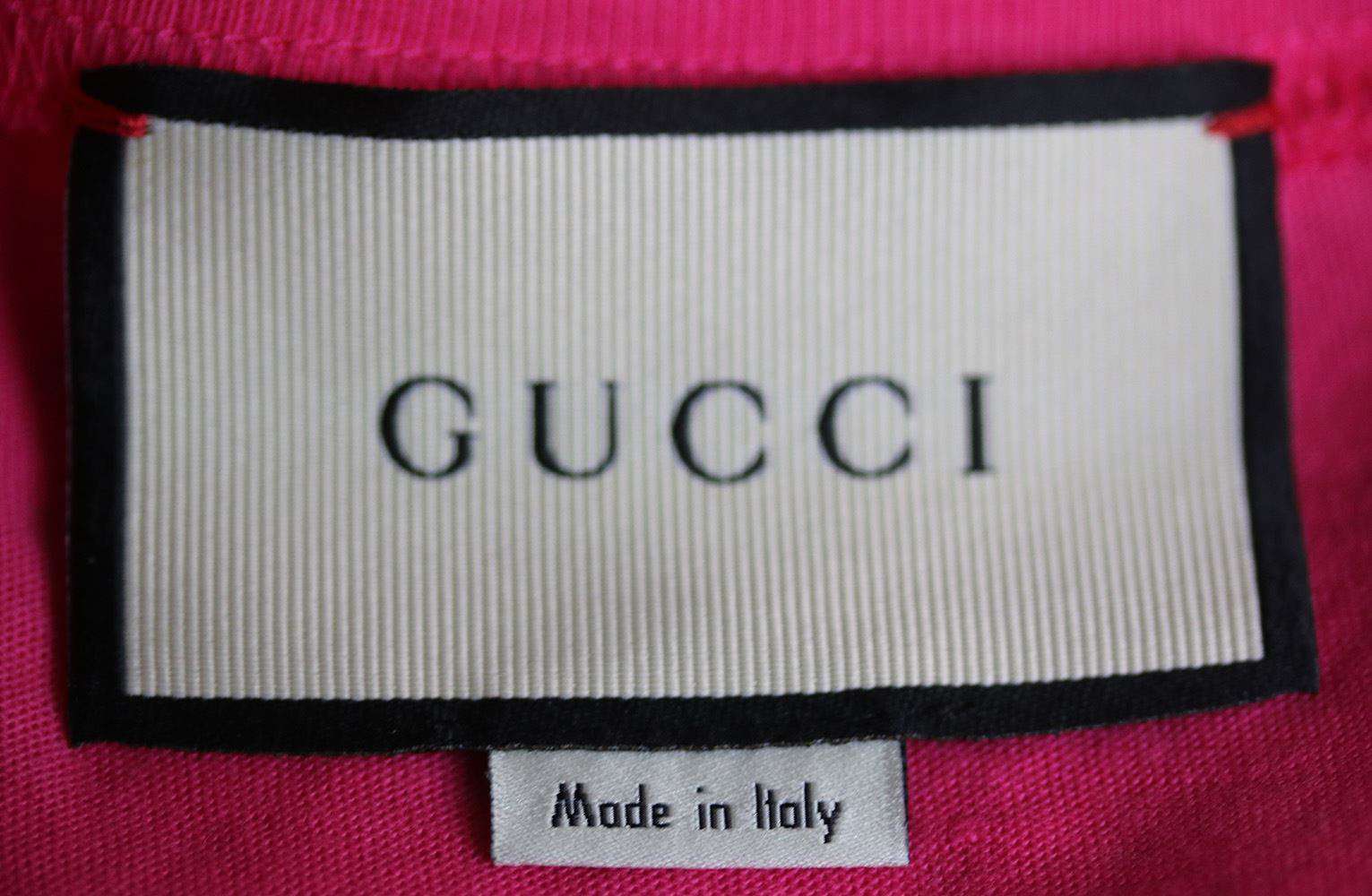 GUCCI GUCCY PRINT JERSEY T-SHIRT XSMALL - Image 6