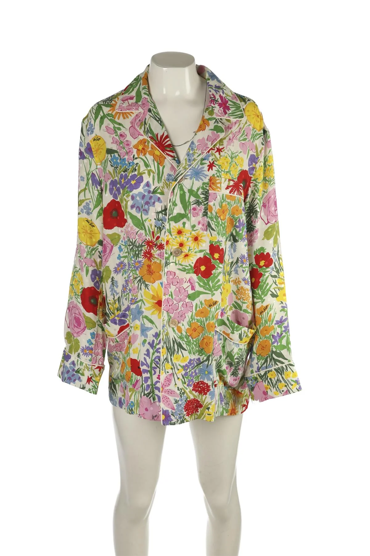 GUCCI + KEN SCOTT MULTI SILK SHIRT SMALL - Image 2