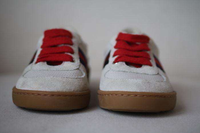 GUCCI KIDS BEIGE ACE TRAINERS EU 24 UK 7 - Image 2
