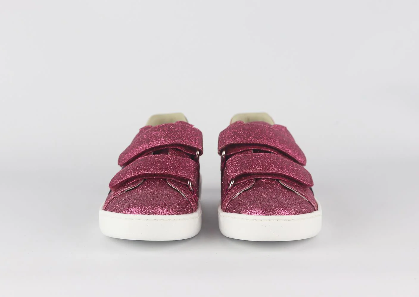 GUCCI KIDS GIRLS GLITTER LEATHER SNEAKERS EU 30 UK 12 - Image 3