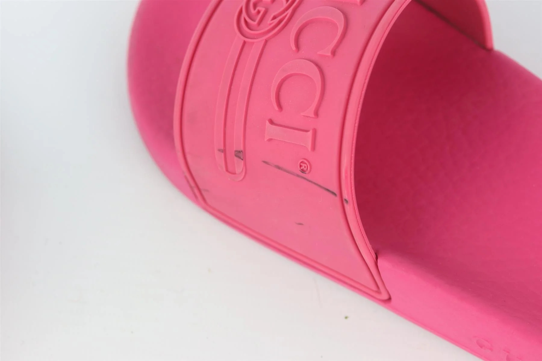 GUCCI KIDS GIRLS LOGO RUBBER SLIDES EU 28 UK 10 - Image 5