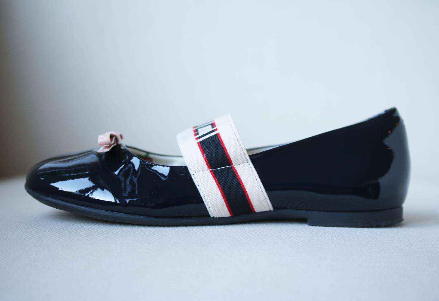 GUCCI KIDS GIRLS PATENT LEATHER BALLERINA SHOES EU 30 UK 12 - Image 3