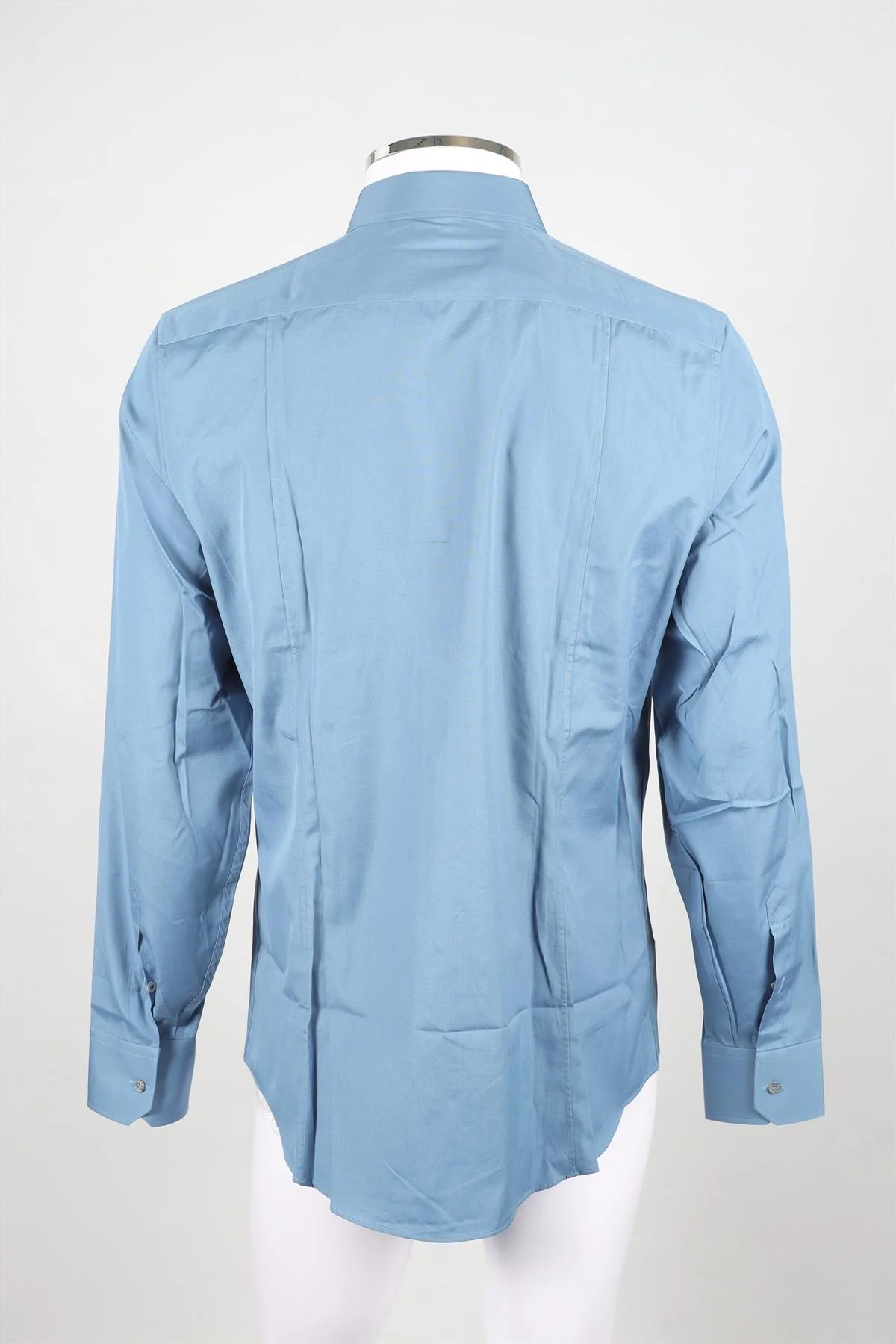 GUCCI MEN'S BLUE SLIM FIT COTTON SHIRT UK/US COLLAR 16 UK/US CHEST 40 - Image 4