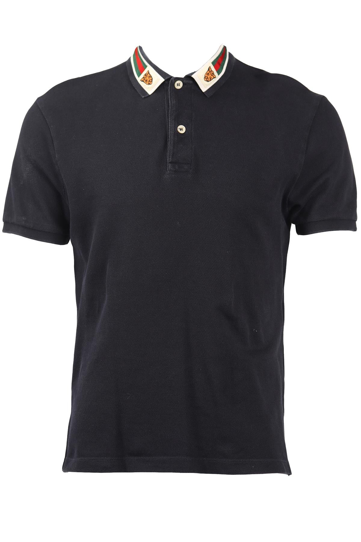 GUCCI MEN'S COTTON POLO SHIRT MEDIUM - Image 5