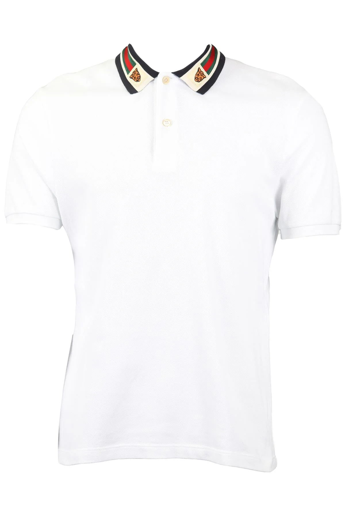 GUCCI MEN'S COTTON POLO SHIRT MEDIUM