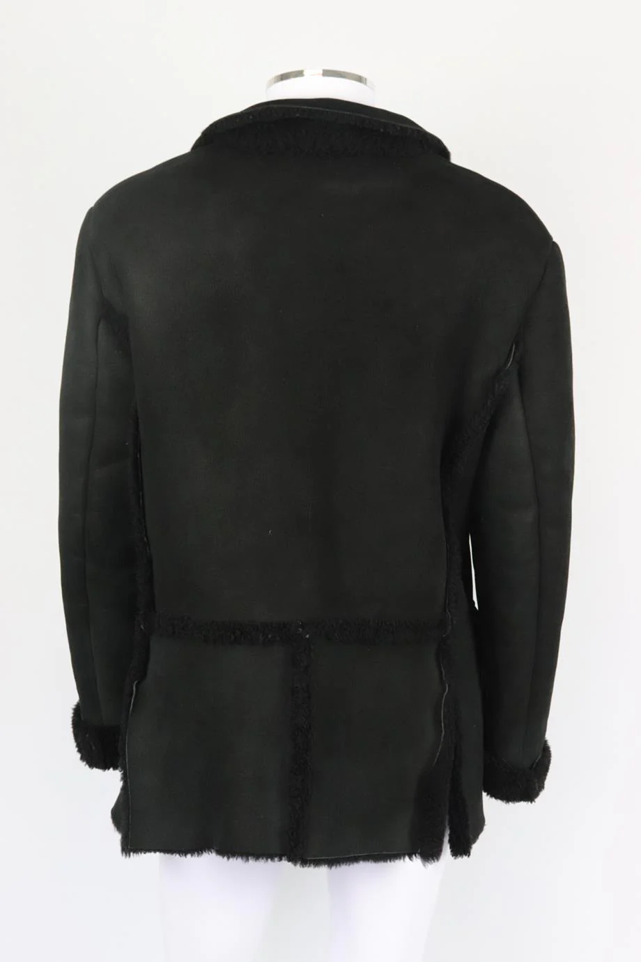 GUCCI MEN'S DOUBLE BREASTED SHEARLING LINED SUEDE COAT IT 50 UK/US 40 - Image 3