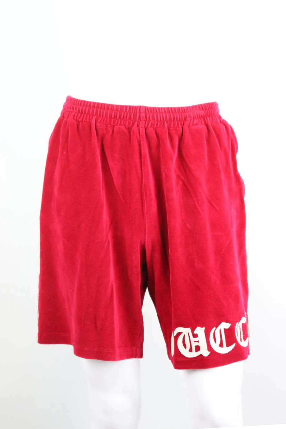 GUCCI MEN'S EMBROIDERED VELVET SHORTS LARGE - Image 2