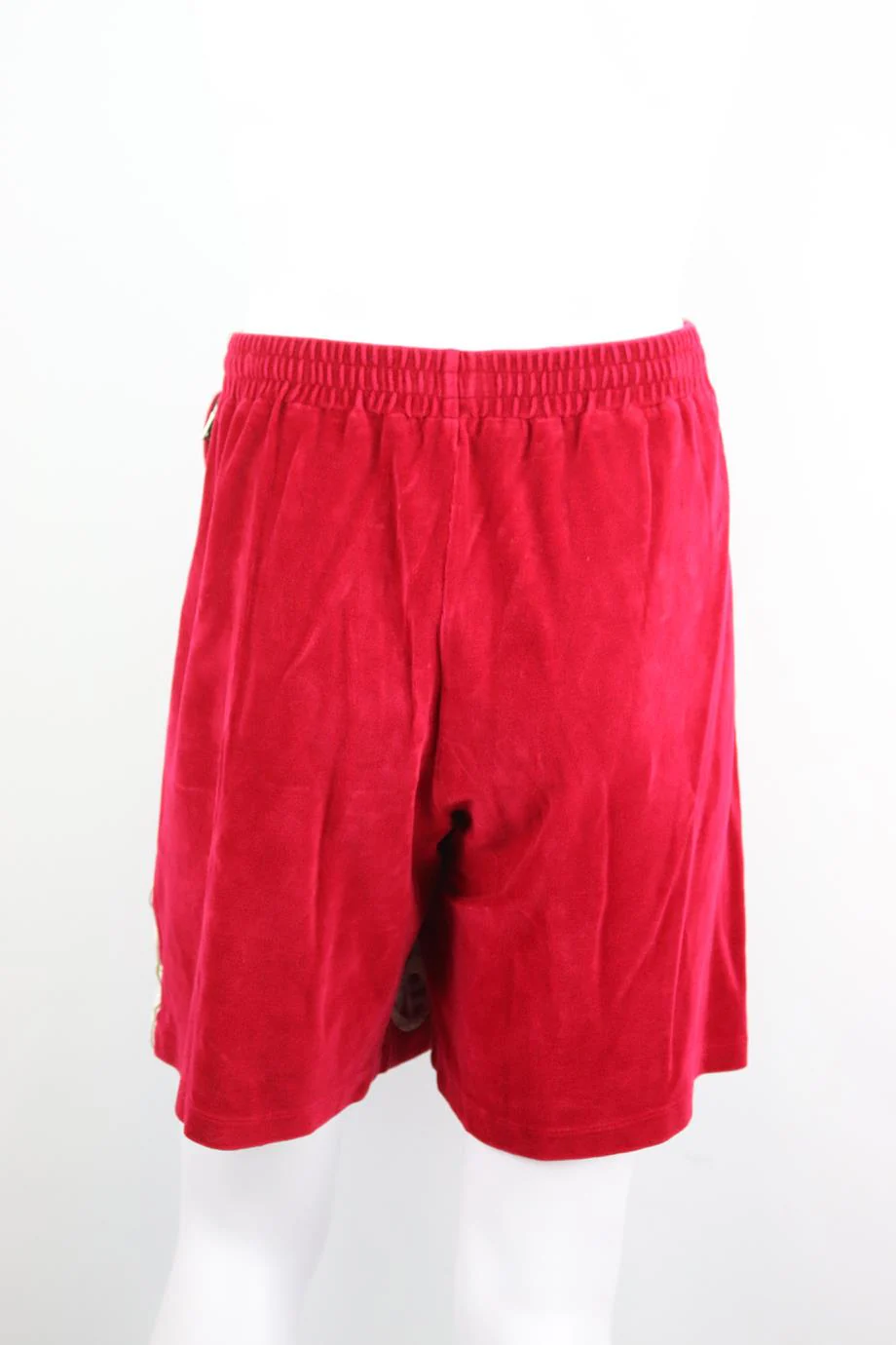 GUCCI MEN'S EMBROIDERED VELVET SHORTS LARGE - Image 3