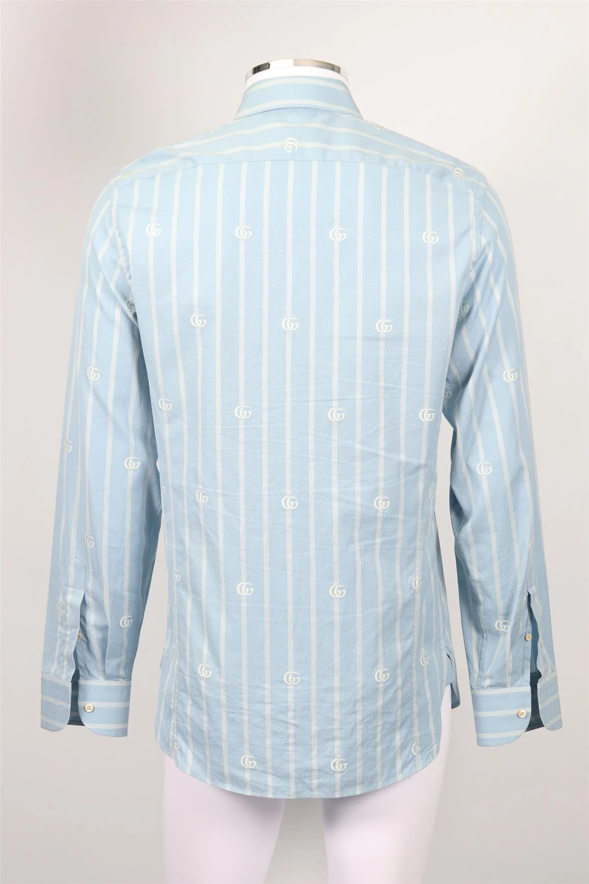 GUCCI MEN'S GG COTTON SHIRT EU COLLAR 41 UK/US CHEST 40 - Image 4