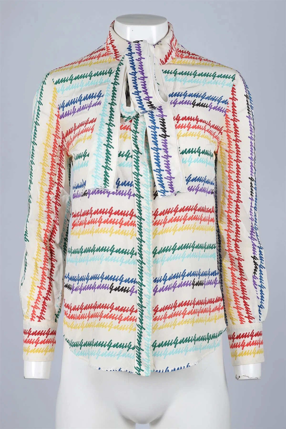 GUCCI MULTICOLOUR SILK SHIRT IT 38 UK 6 - Image 2