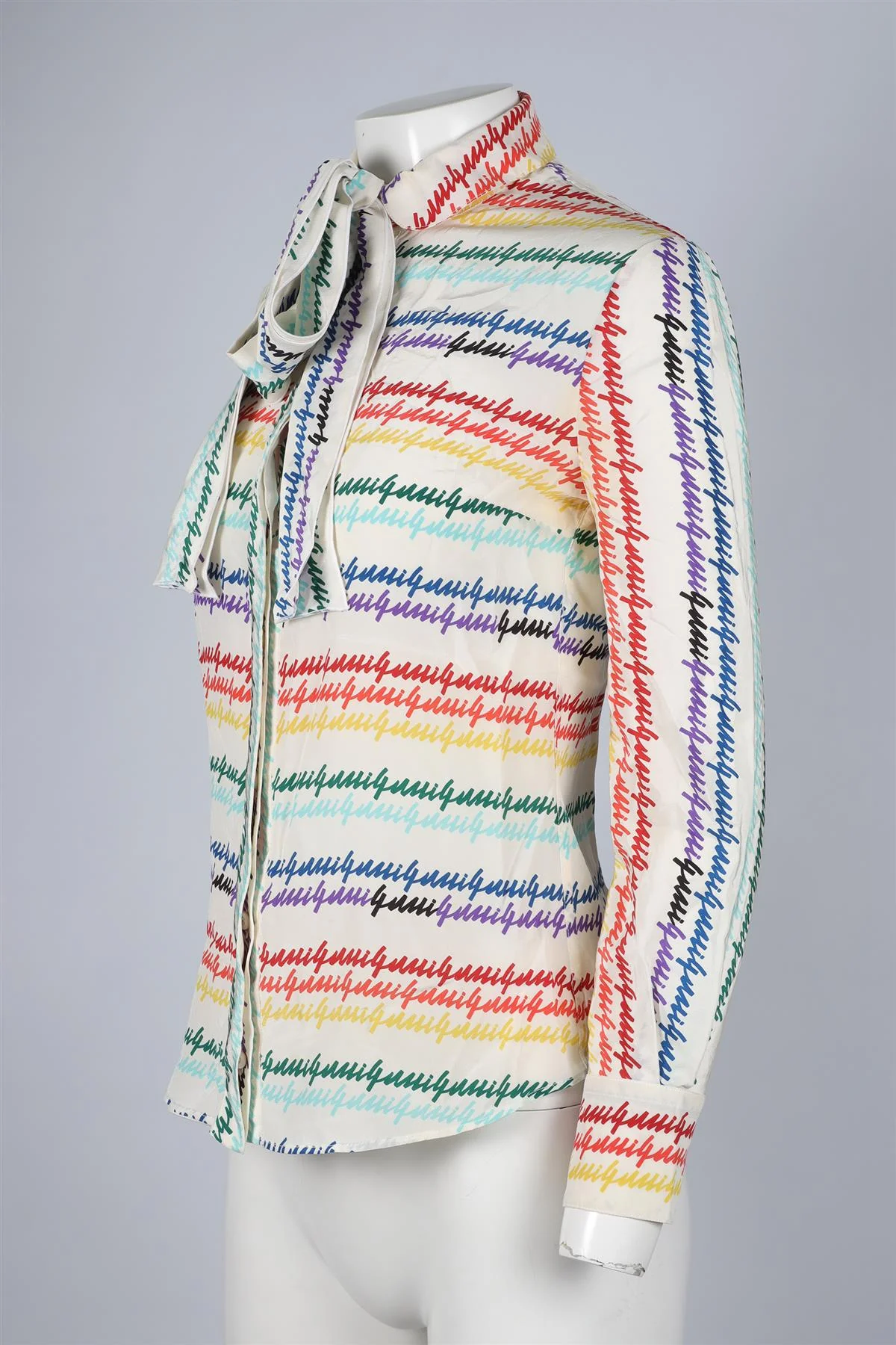 GUCCI MULTICOLOUR SILK SHIRT IT 38 UK 6 - Image 3