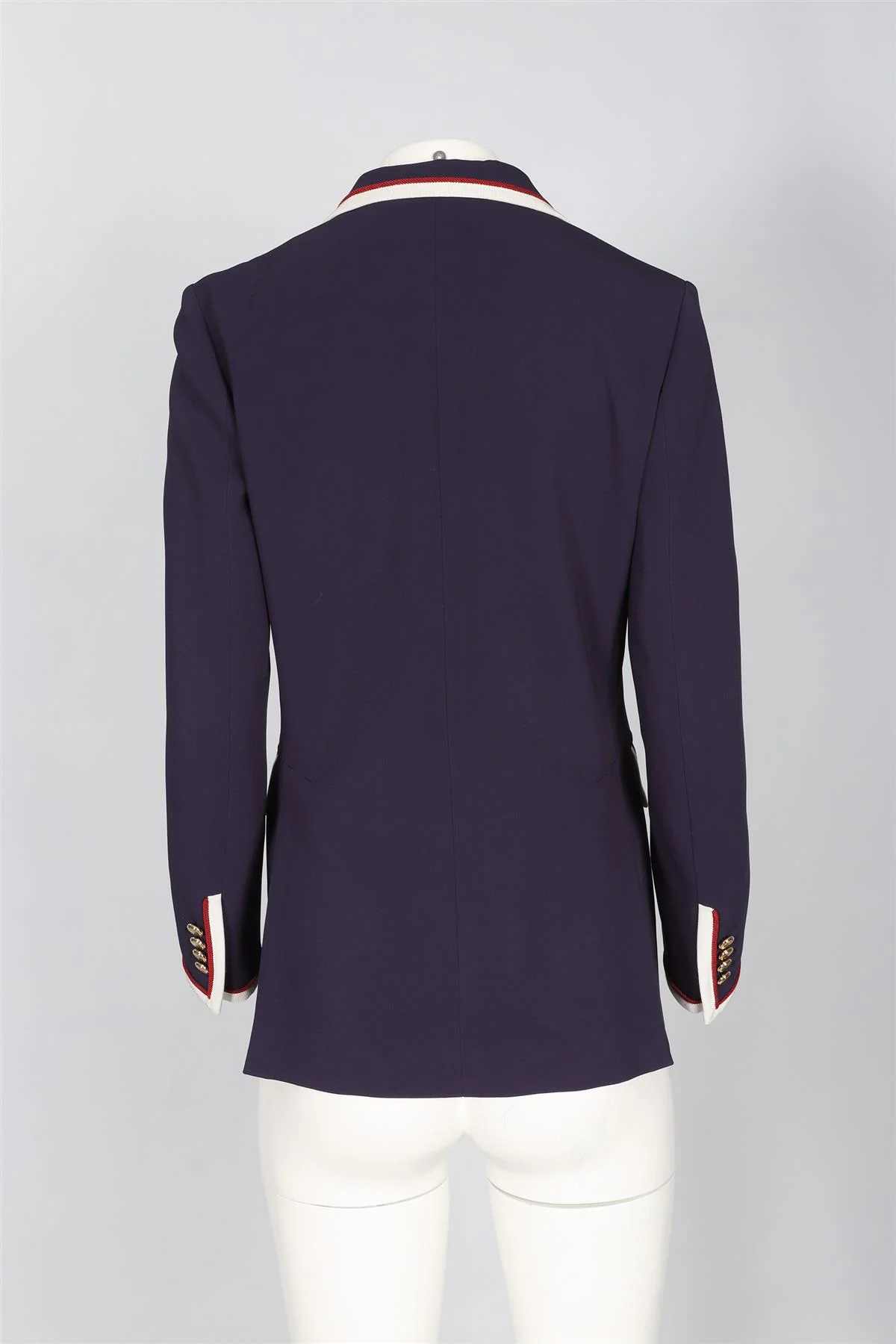 GUCCI NAVY COTTON BLAZER IT 42 UK 10 - Image 4