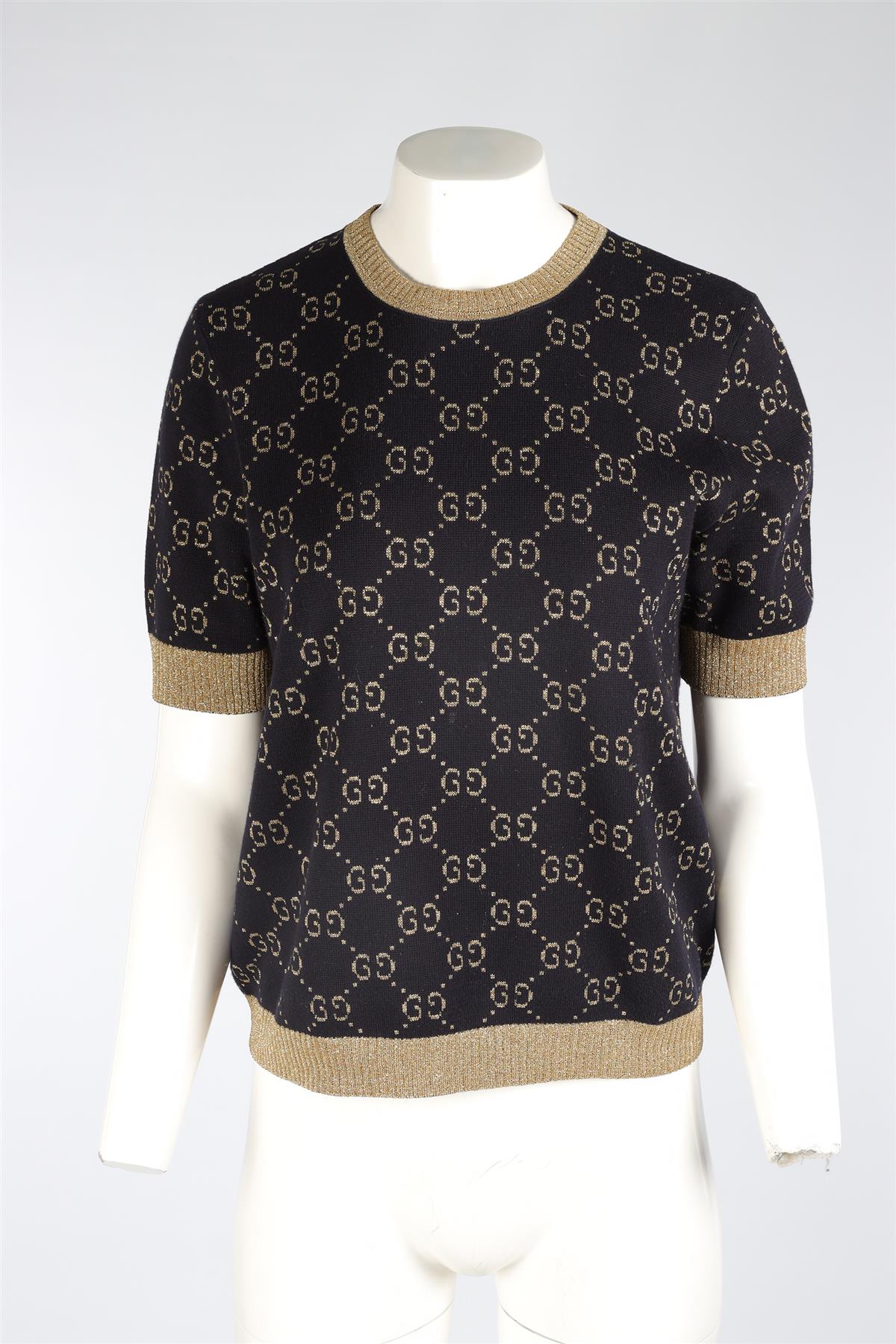 GUCCI NAVY GG COTTON TOP LARGE - Image 2