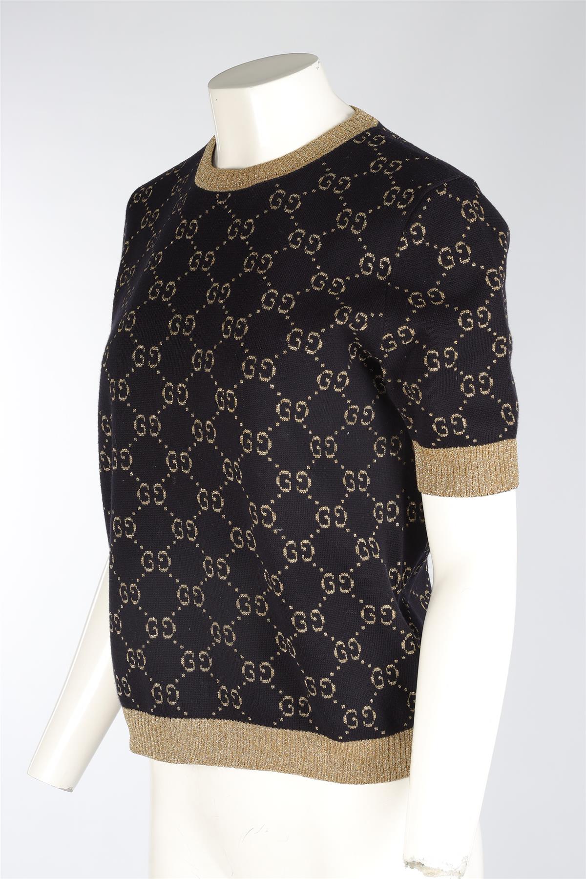 GUCCI NAVY GG COTTON TOP LARGE - Image 3