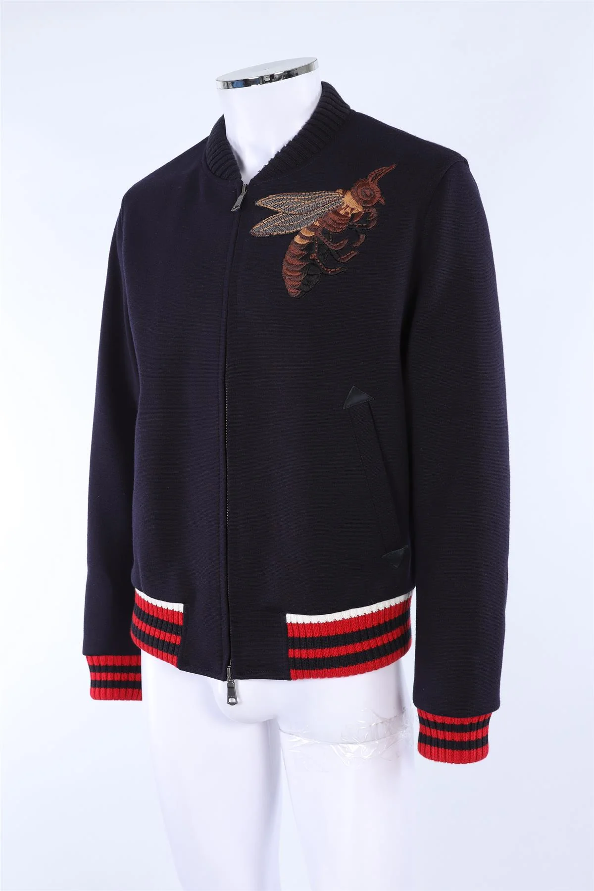 GUCCI NAVY MEN'S COTTON JACKET IT 50 UK/US 40 - Image 3
