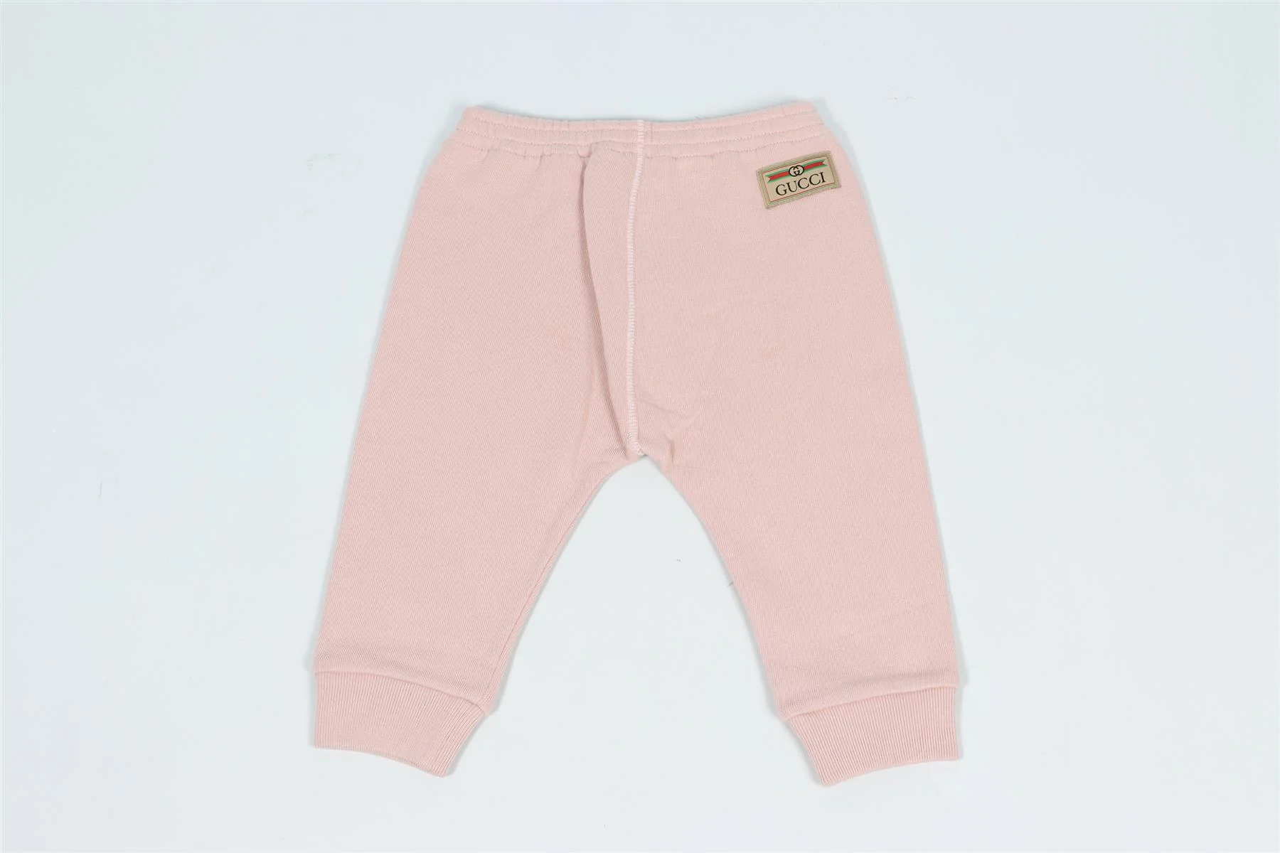 GUCCI PINK BABY GIRLS COTTON PANTS 12-18 MONTHS - Image 4