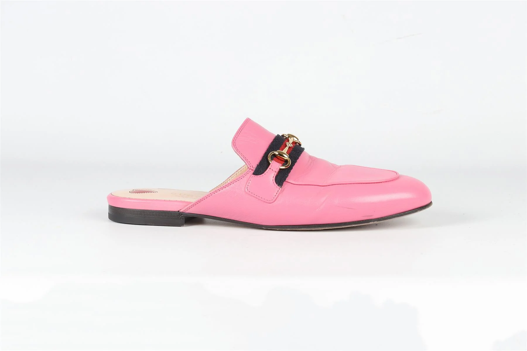 GUCCI PINK HORSEBIT LEATHER MULES EU 39 UK 6 US 9 - Image 2