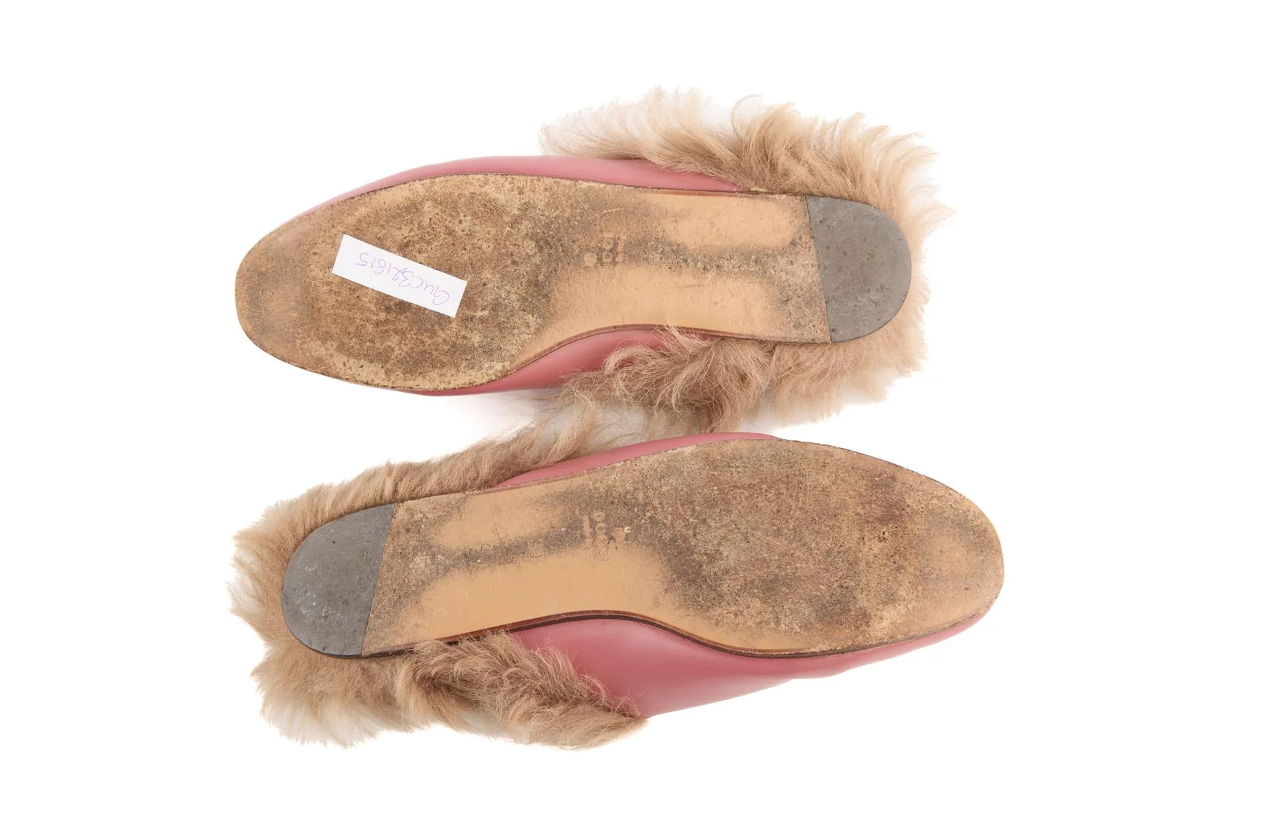 GUCCI PINK PRINCETOWN LEATHER SLIPPERS EU 39 UK 6 US 9 - Image 6