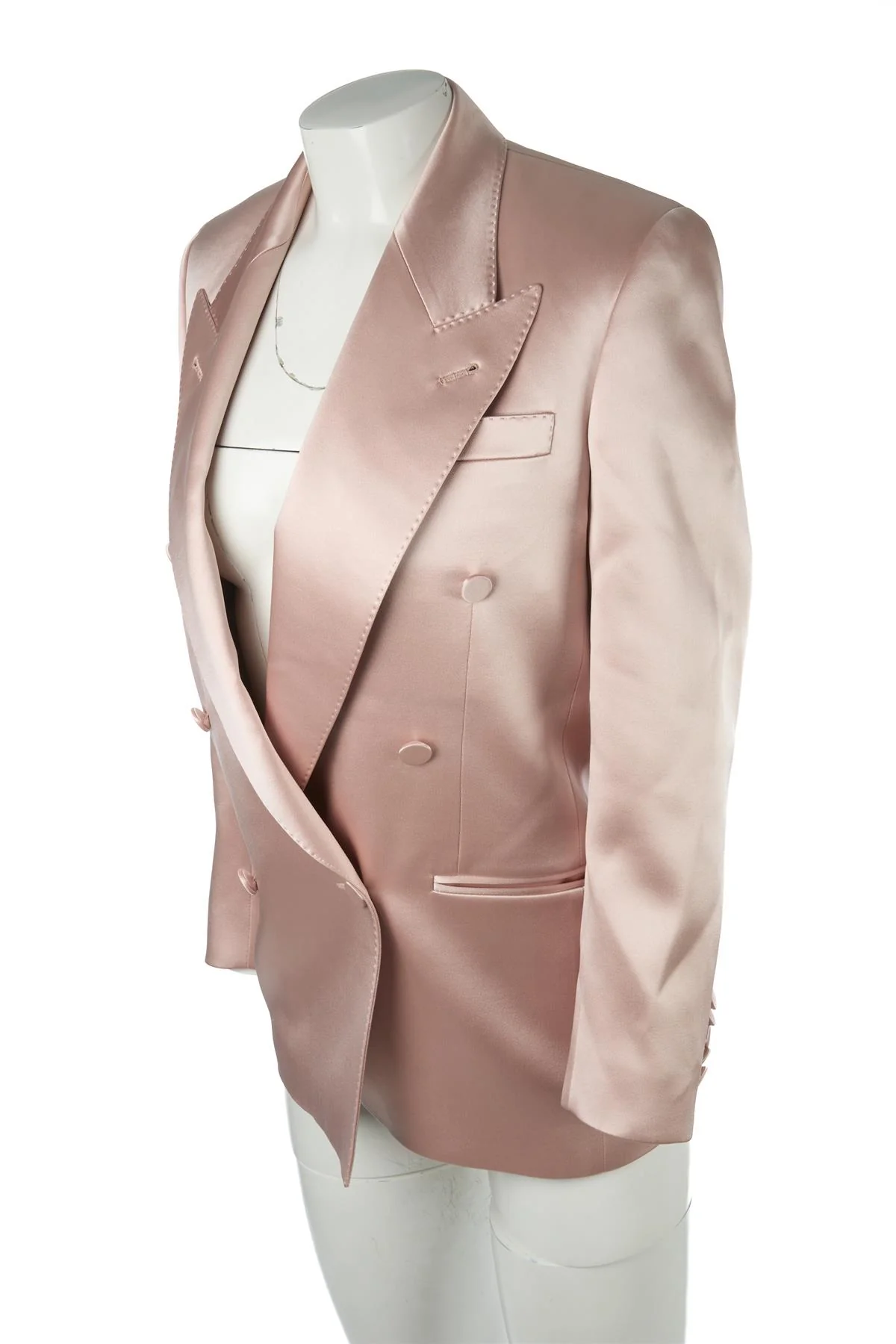 GUCCI PINK SILK BLAZER IT 36 UK 4 - Image 3