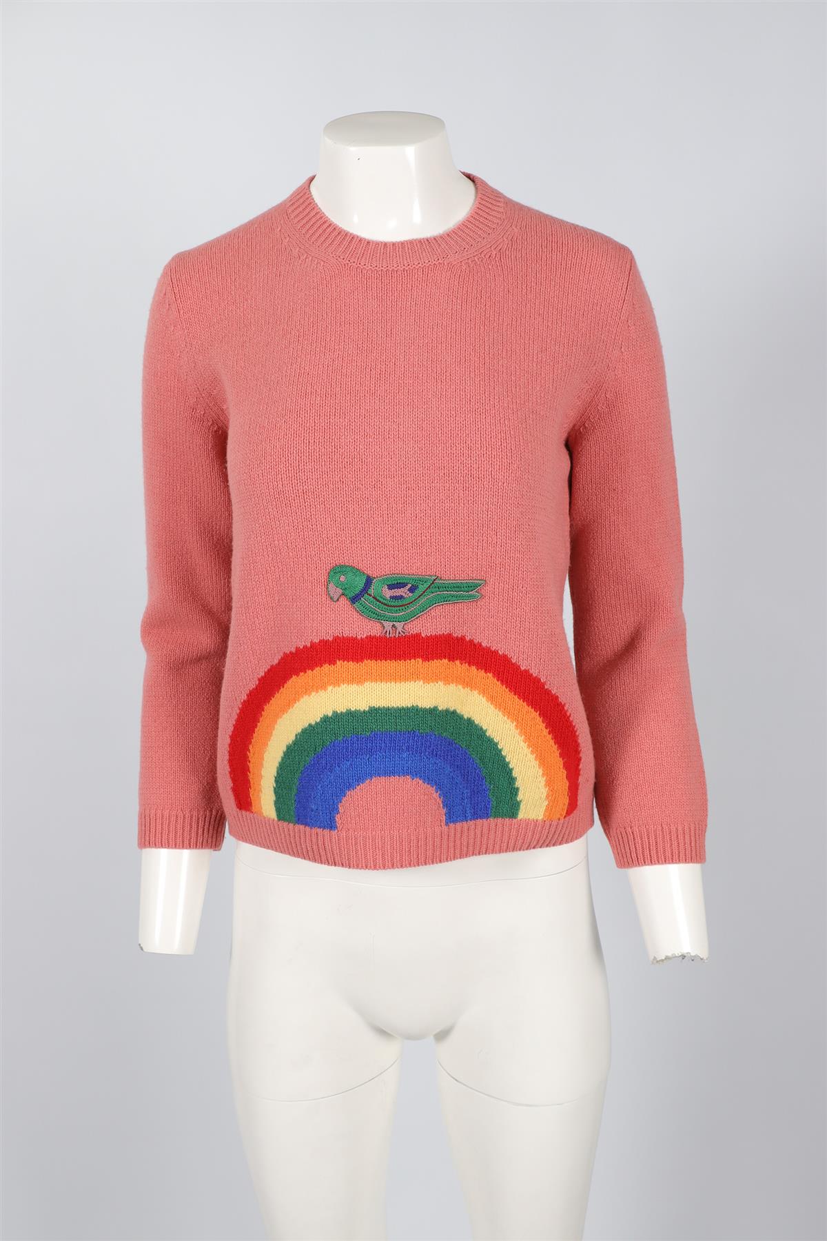 GUCCI PINK WOOL SWEATER MEDIUM - Image 2
