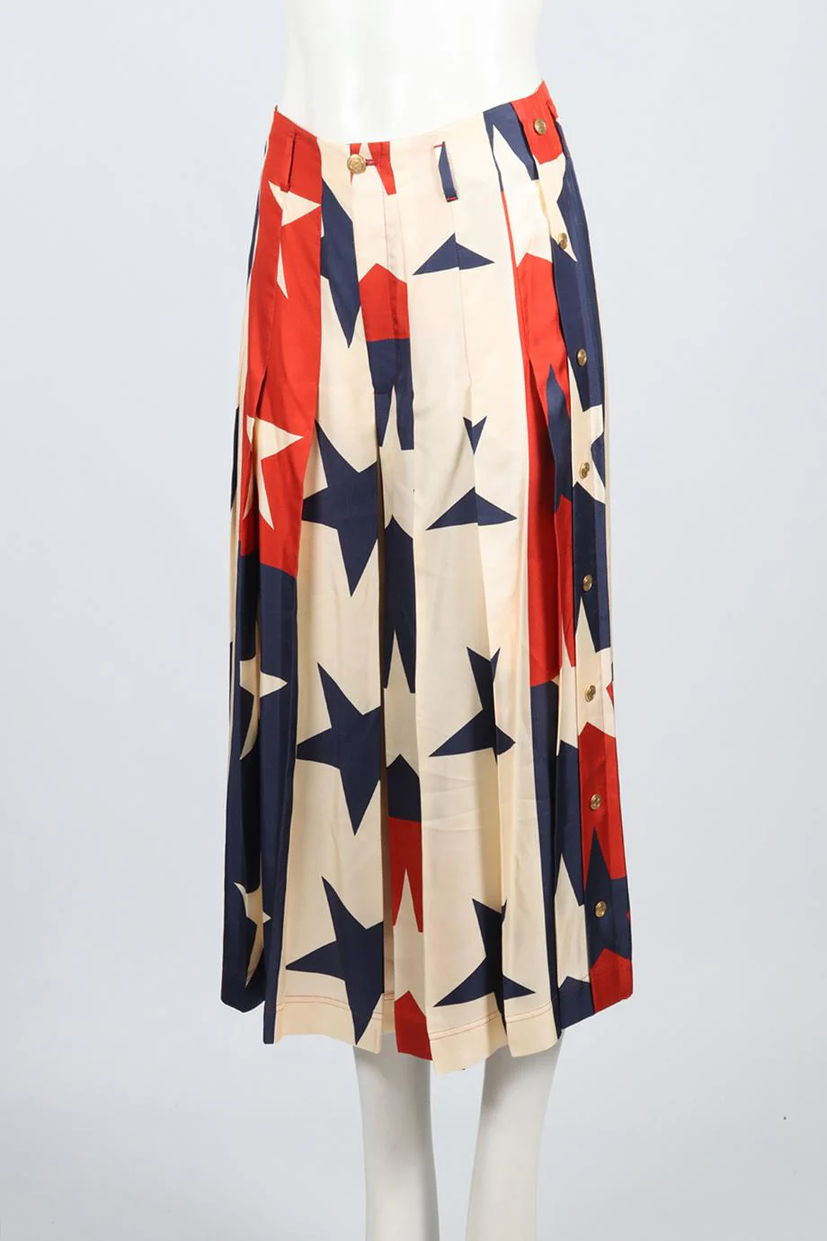 GUCCI PLEATED TWILL CULOTTES IT 40 UK 8 - Image 3