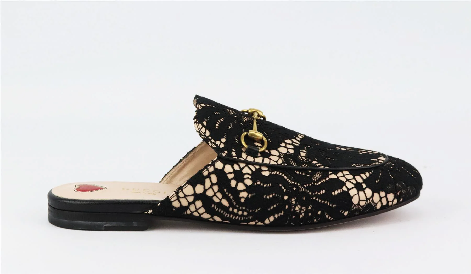 GUCCI PRINCETOWN HORSEBIT DETAILED LACE SLIPPERS EU 38.5 UK 5.5 US 8.5 - Image 2
