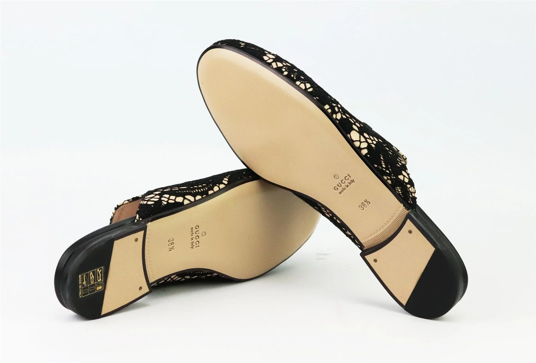 GUCCI PRINCETOWN HORSEBIT DETAILED LACE SLIPPERS EU 38.5 UK 5.5 US 8.5 - Image 5