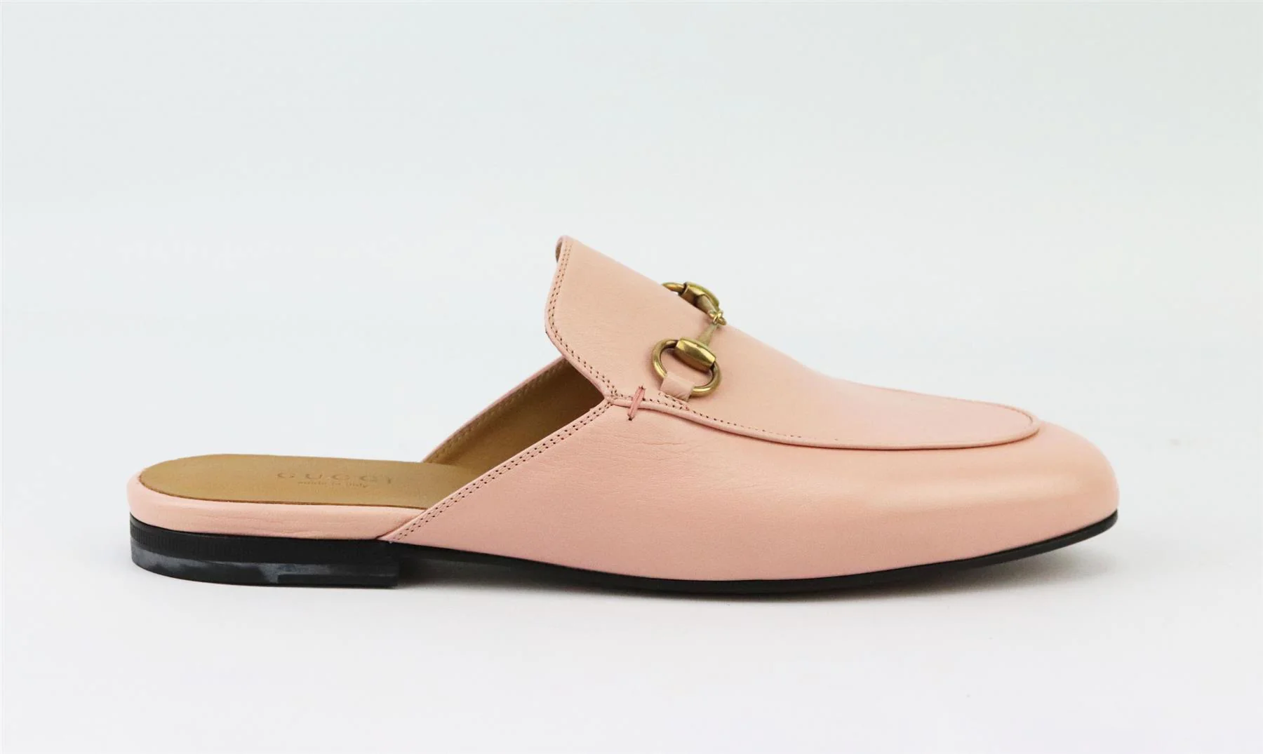 GUCCI PRINCETOWN HORSEBIT DETAILED LEATHER SLIPPERS EU 38 UK 5 US 8 - Image 2